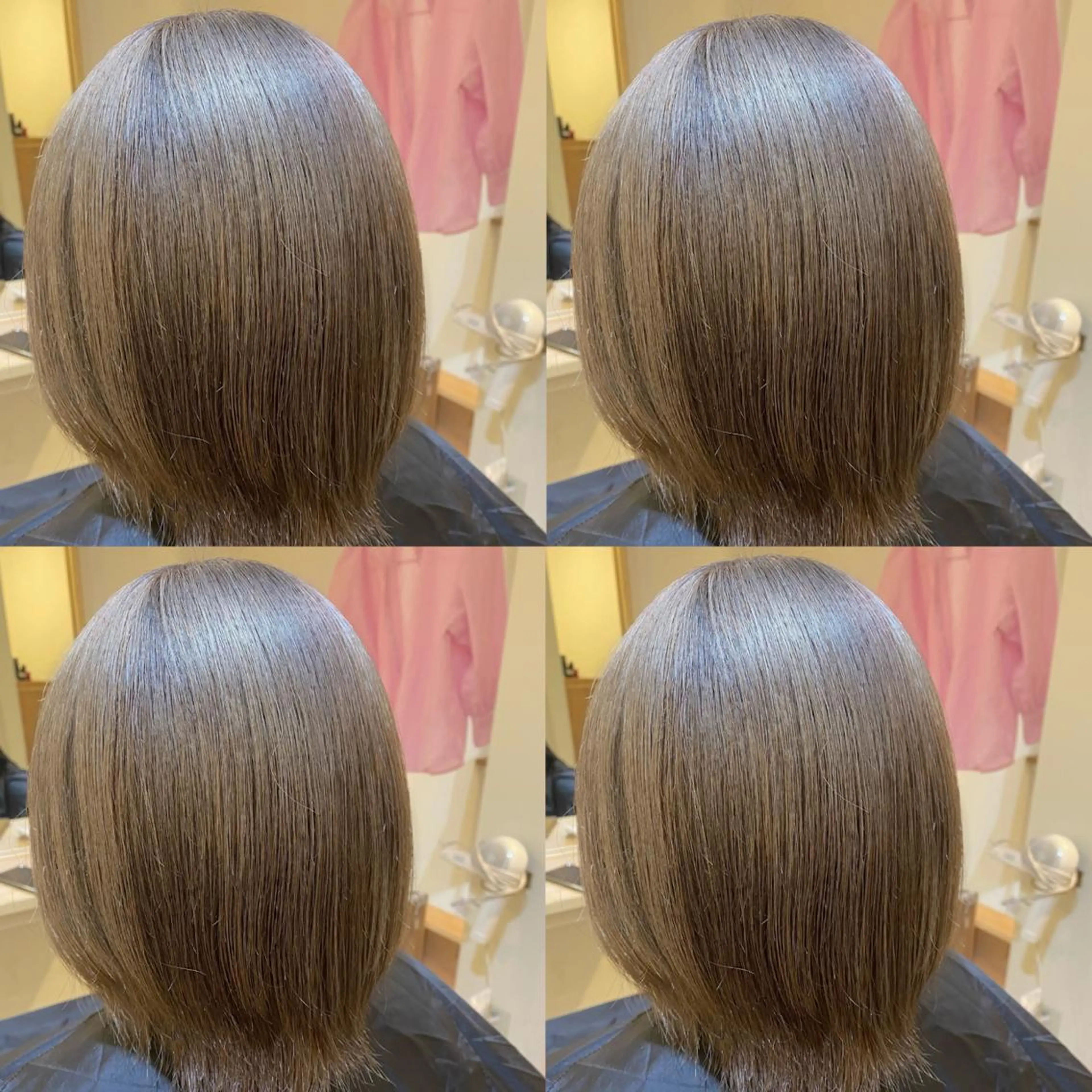 ミディアム カラー 金島 青のヘアスタイル