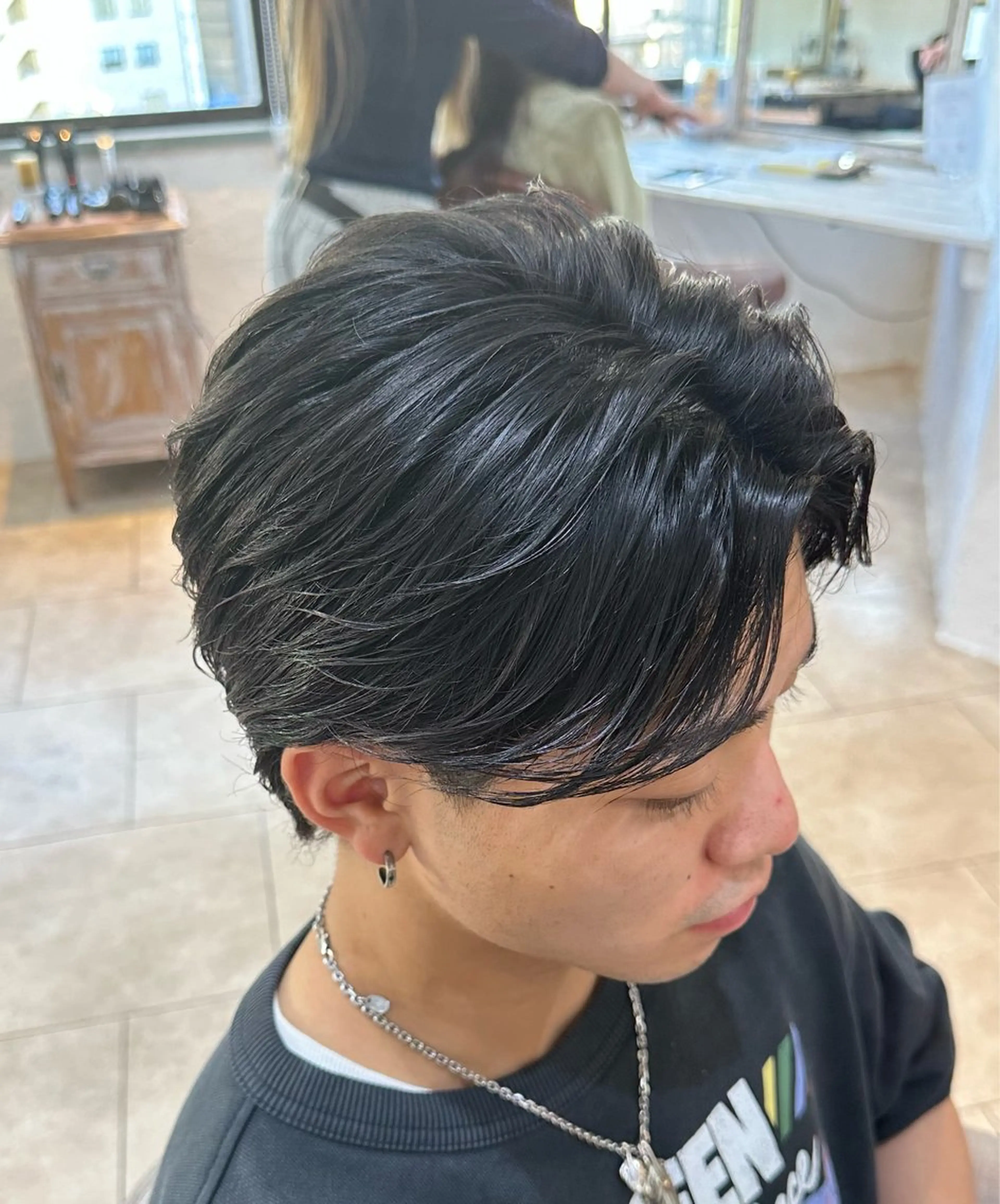 ショート メンズ カット スパイキー/ ピンパーマ/緑川雄也のヘアスタイル