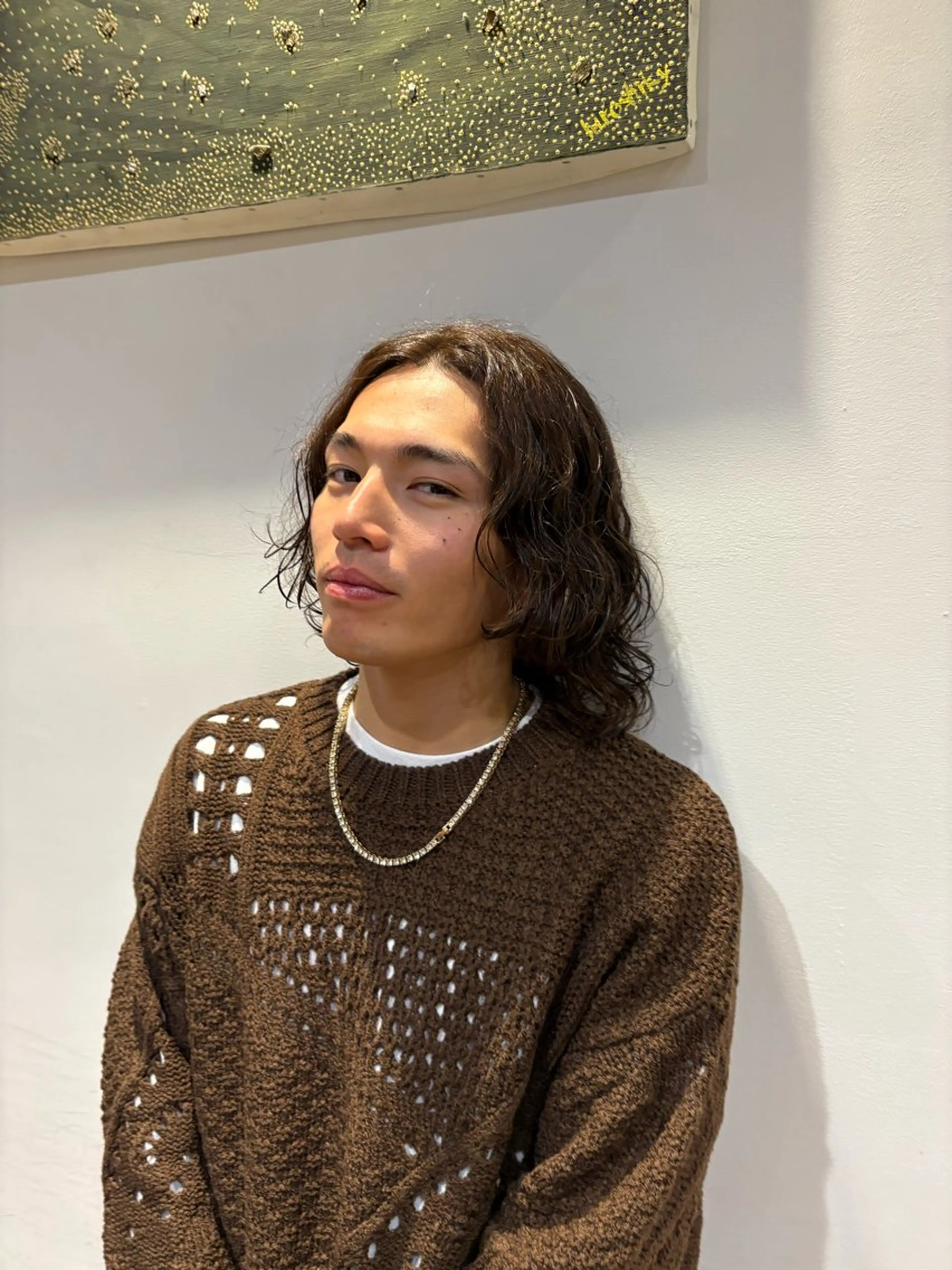 ミディアム カット パーマ 🔥メンズ特化🔥 ハイトーン/RUKIのヘアスタイル