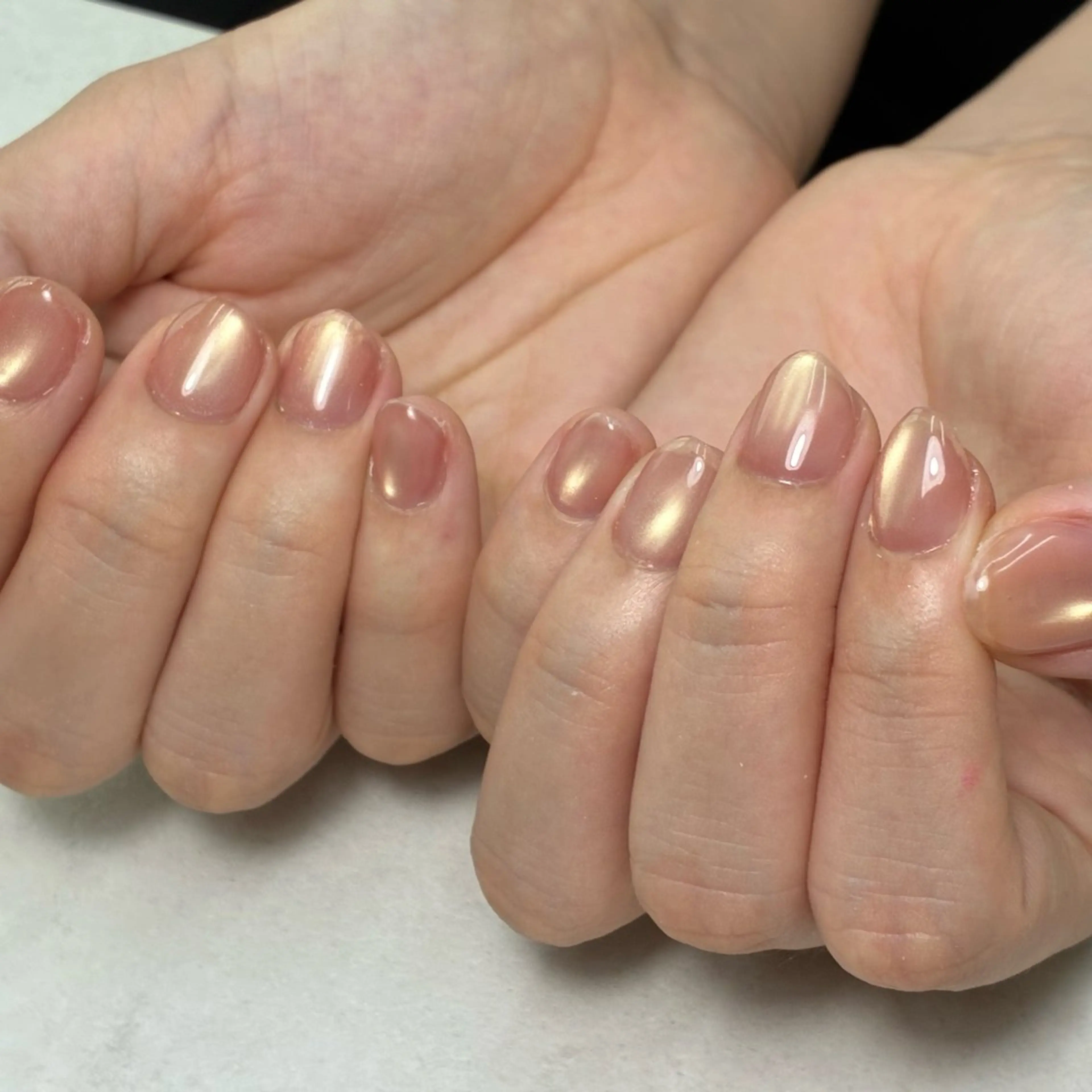 ネイル ゴールド マグネットネイル ハンドネイル mumjyu MIKAのネイルデザイン