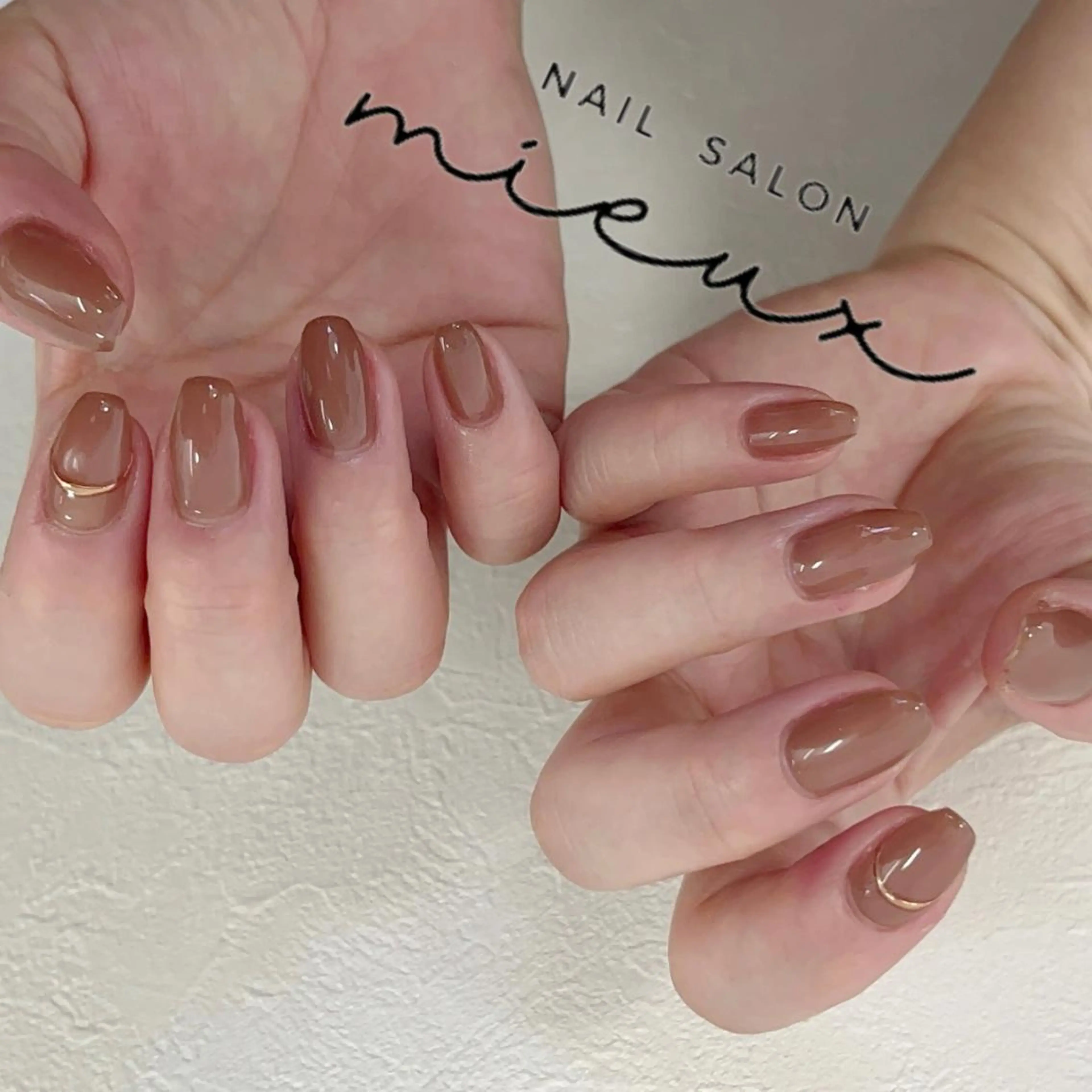 ネイル ミラーネイル ハンドネイル nailsalon mieuxのネイルデザイン