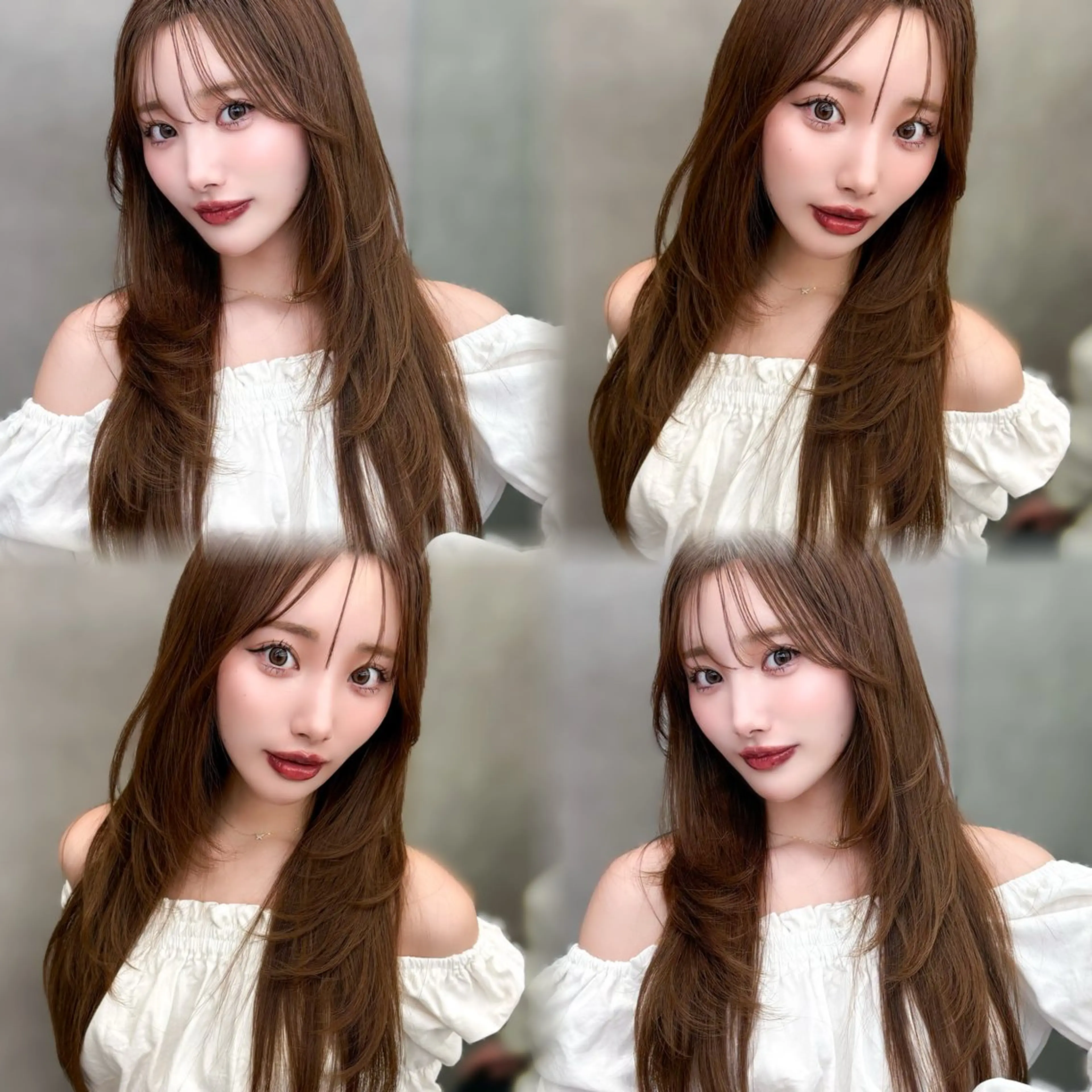 ロング 韓国ヘア/ ミラノのヘアスタイル