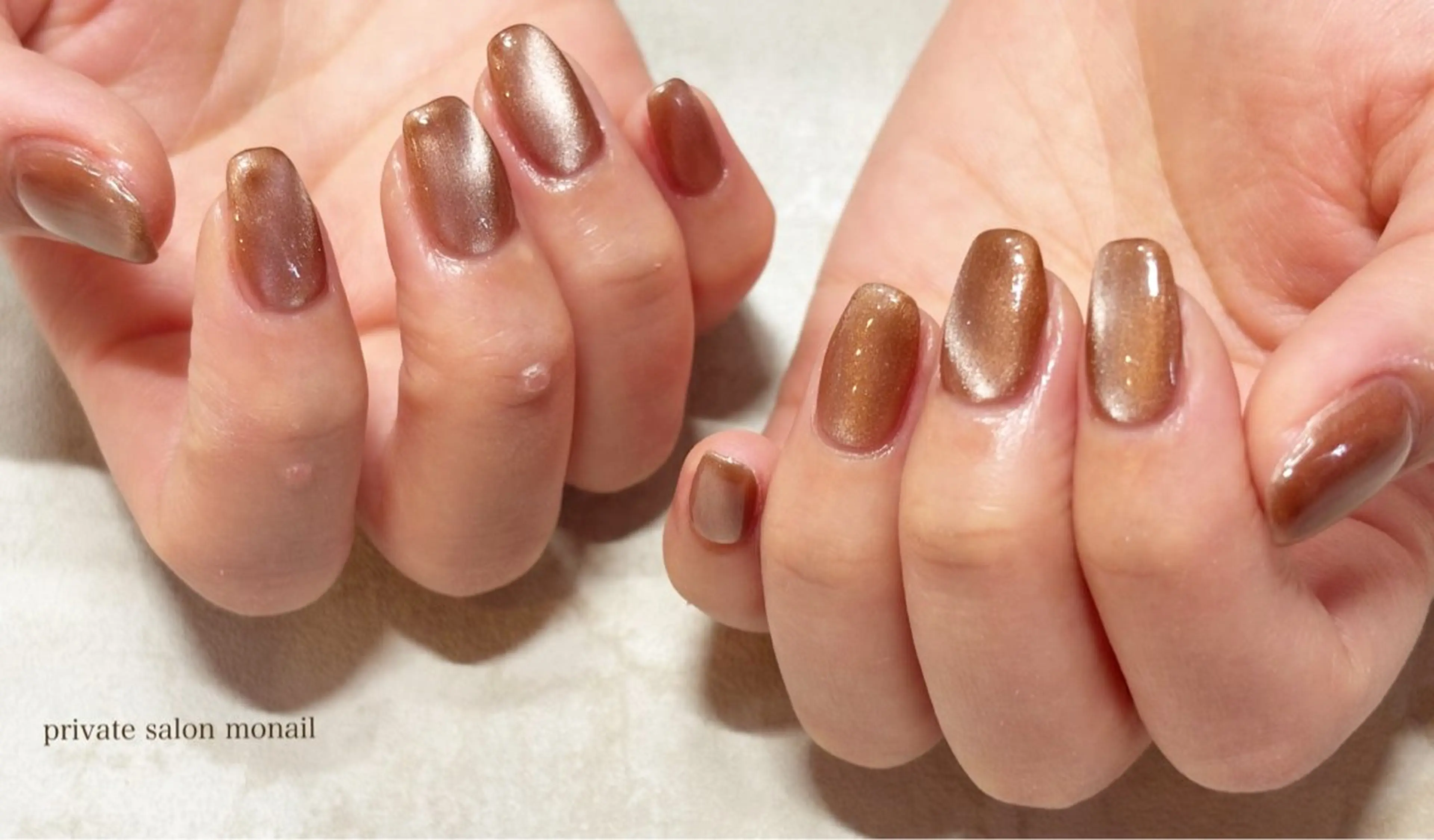 ネイル マグネットネイル ハンドネイル nail salon monailのネイルデザイン