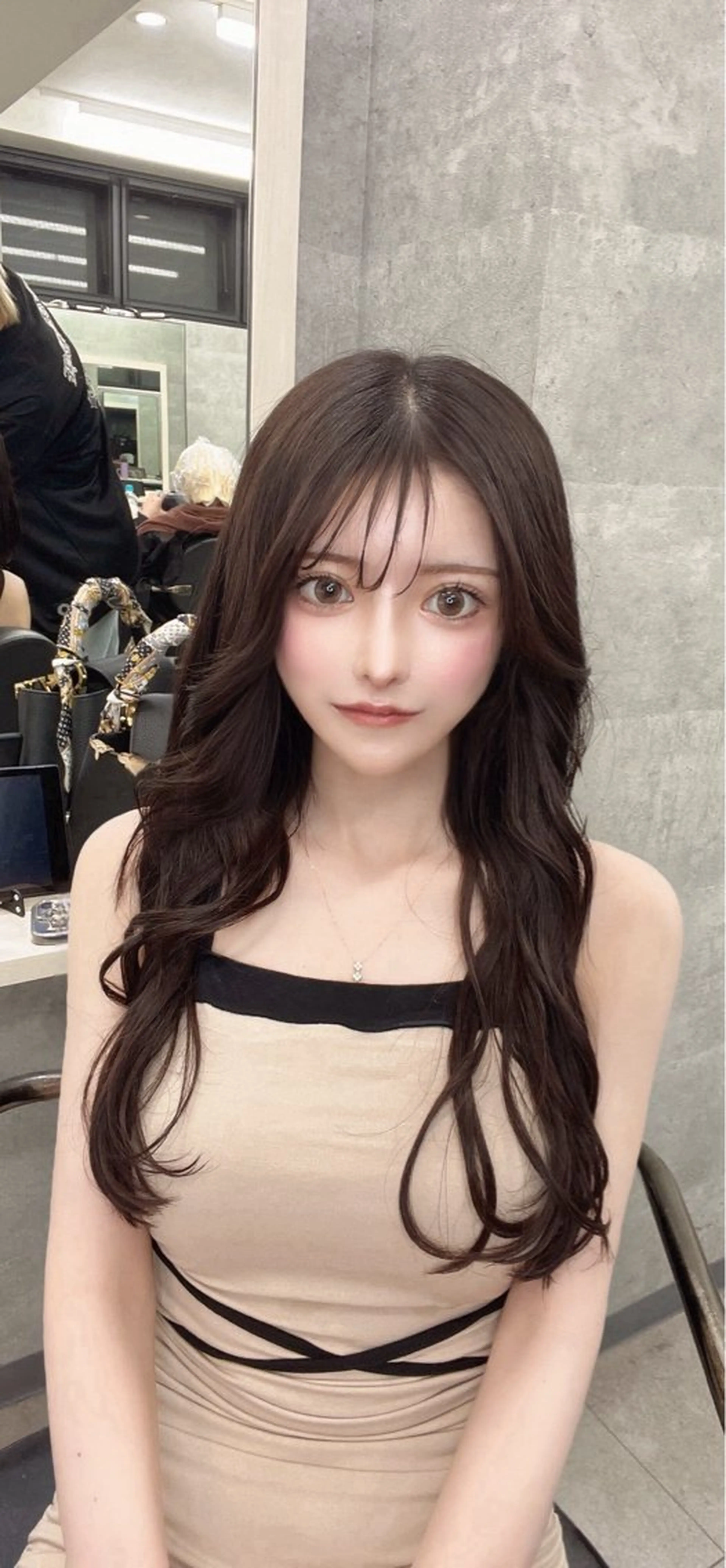 ロング カラー ダブルカラー 新宿のヘアスタイル