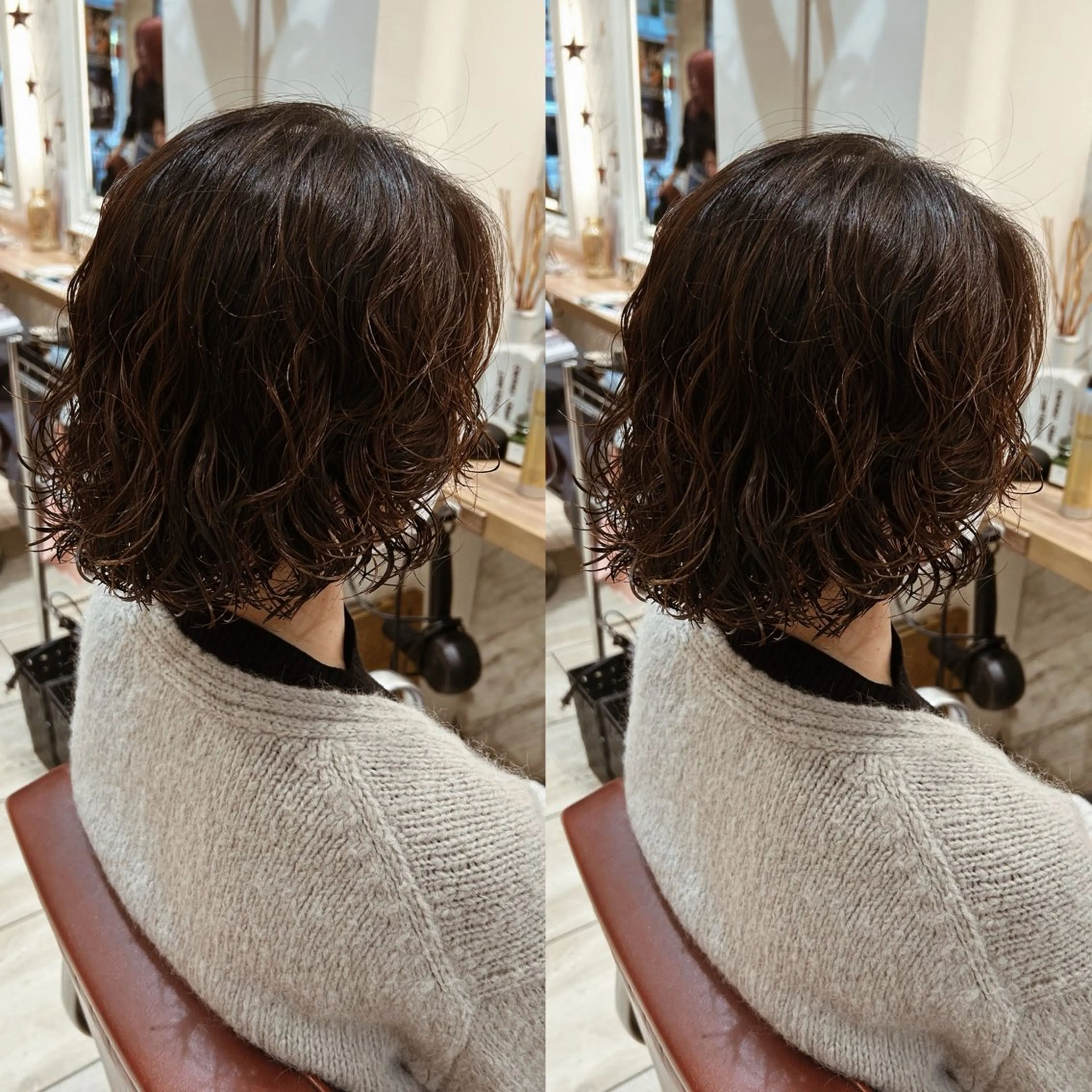 ミディアム パーマ ボブ カット パーマ トリートメント acoron.武蔵小杉所属・🌴aoi. / 海外style🌴のヘアスタイル