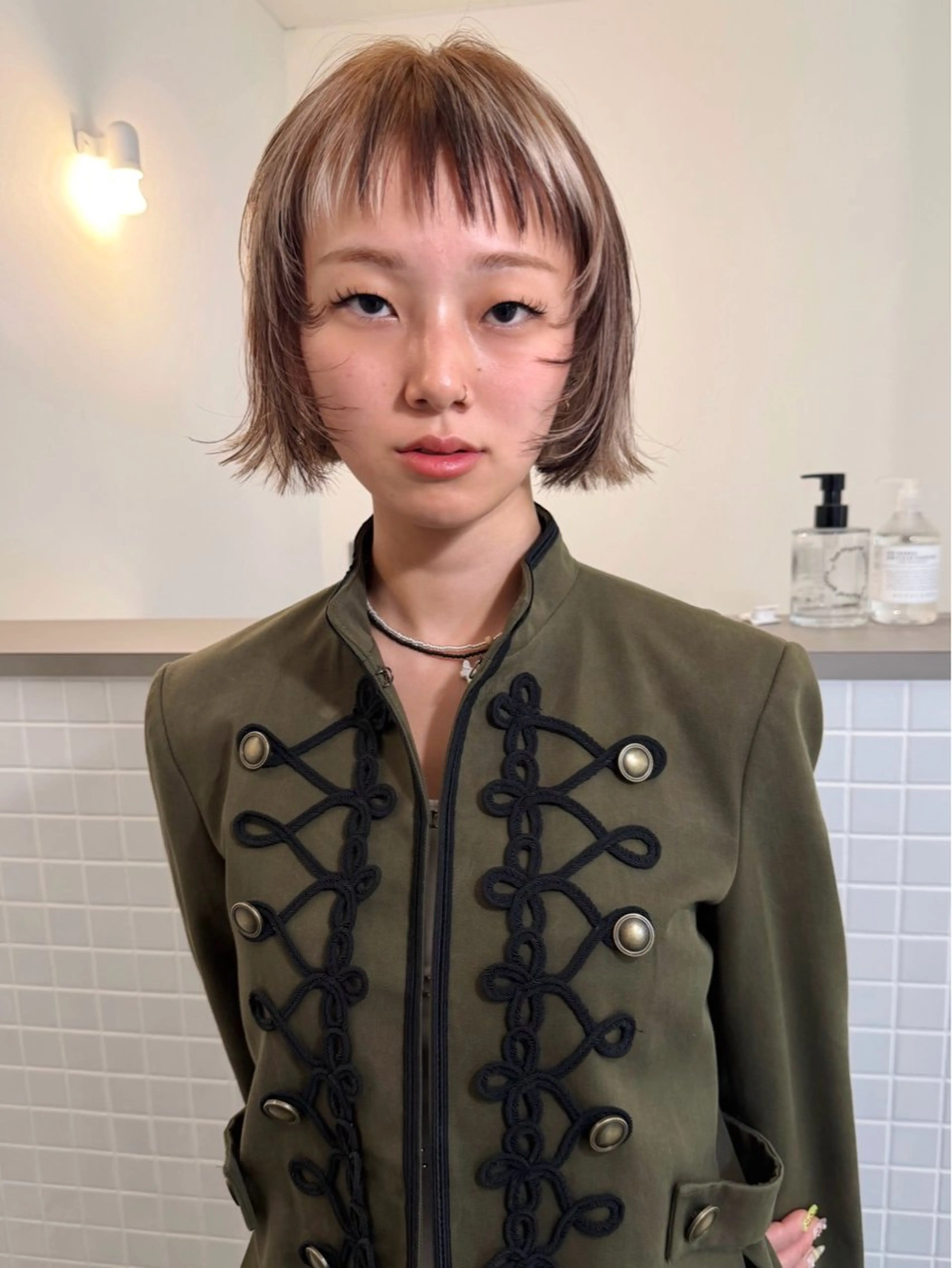 ショート カラー ボブ カット ヘアカラー トリートメント Kaito🐶/ デザイン/レイヤーのヘアスタイル