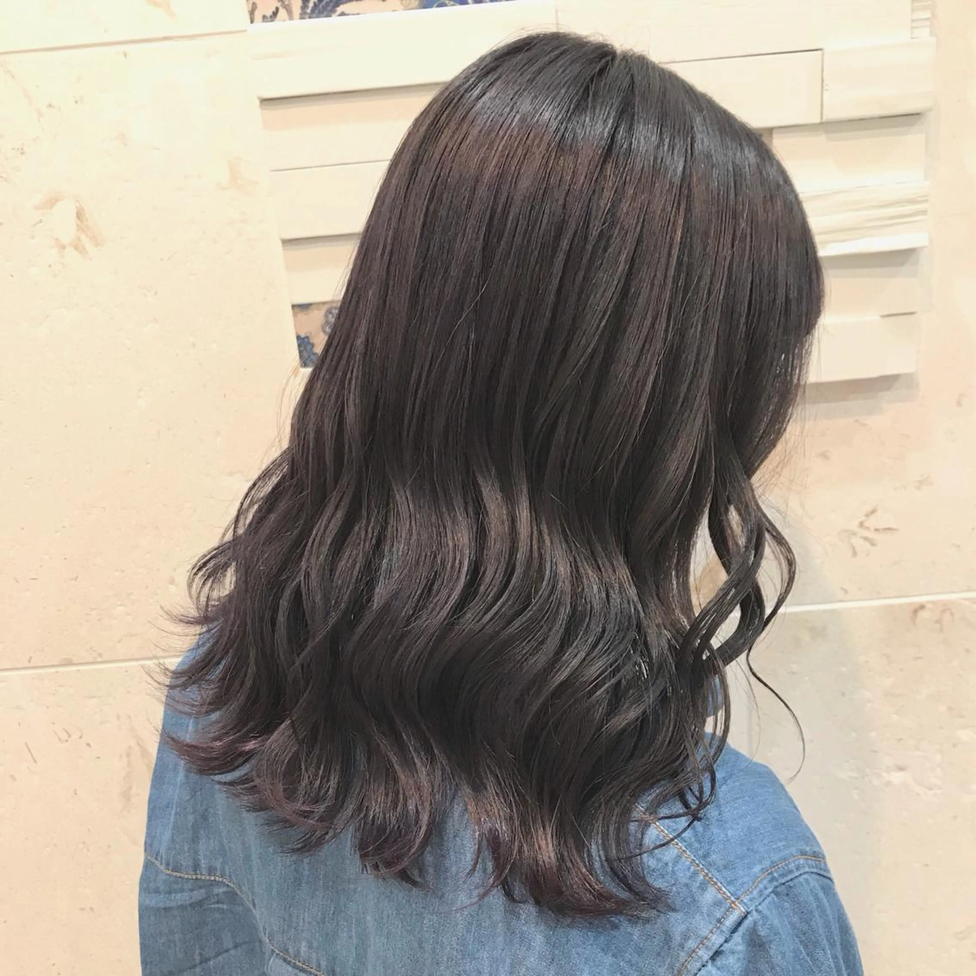 セミロング カラー 💘カラー人気Ｎｏ. １💘SAYAのヘアスタイル