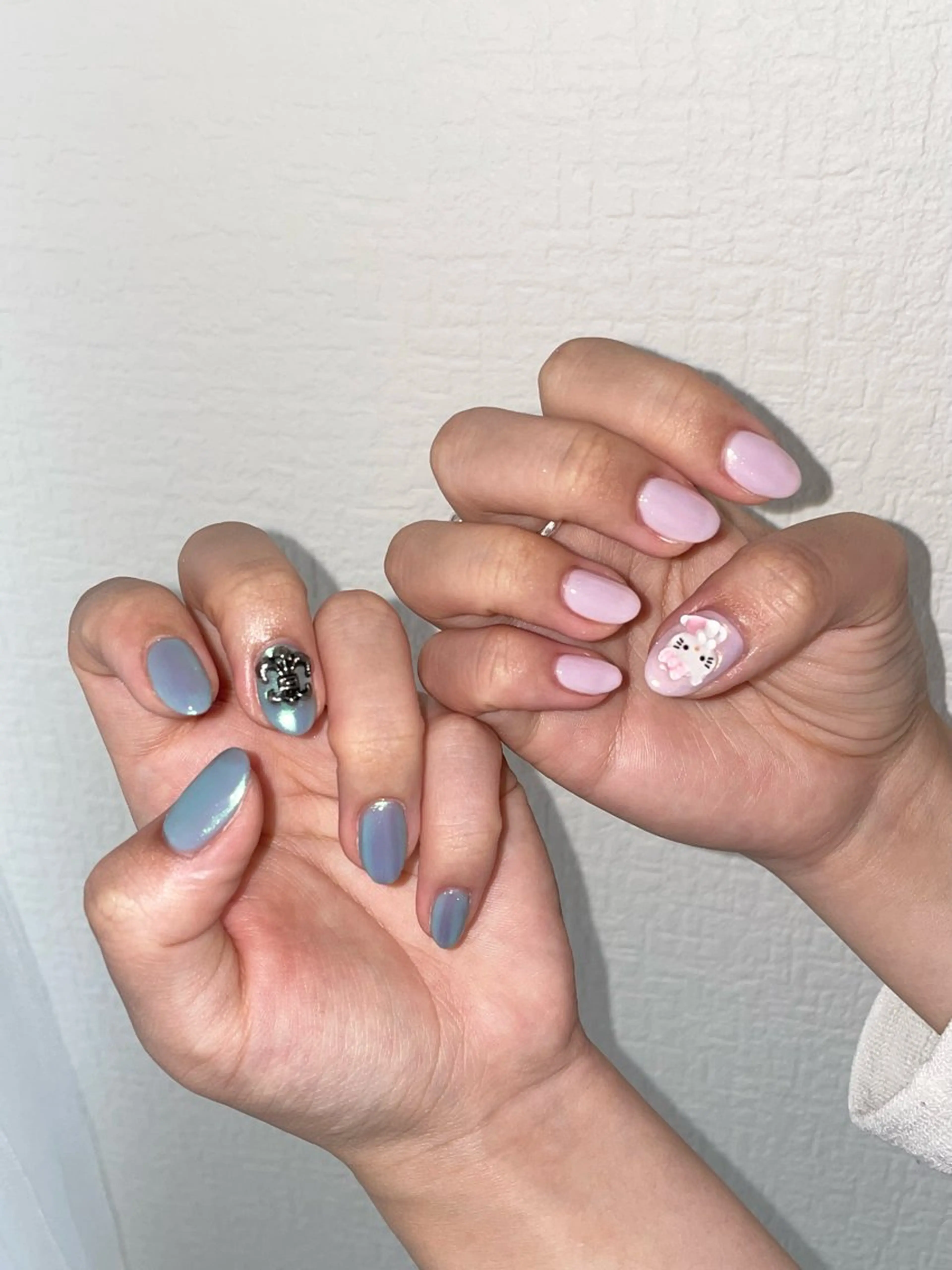 ネイル オーロラネイル ワンカラーネイル aime Ayanoのネイルデザイン