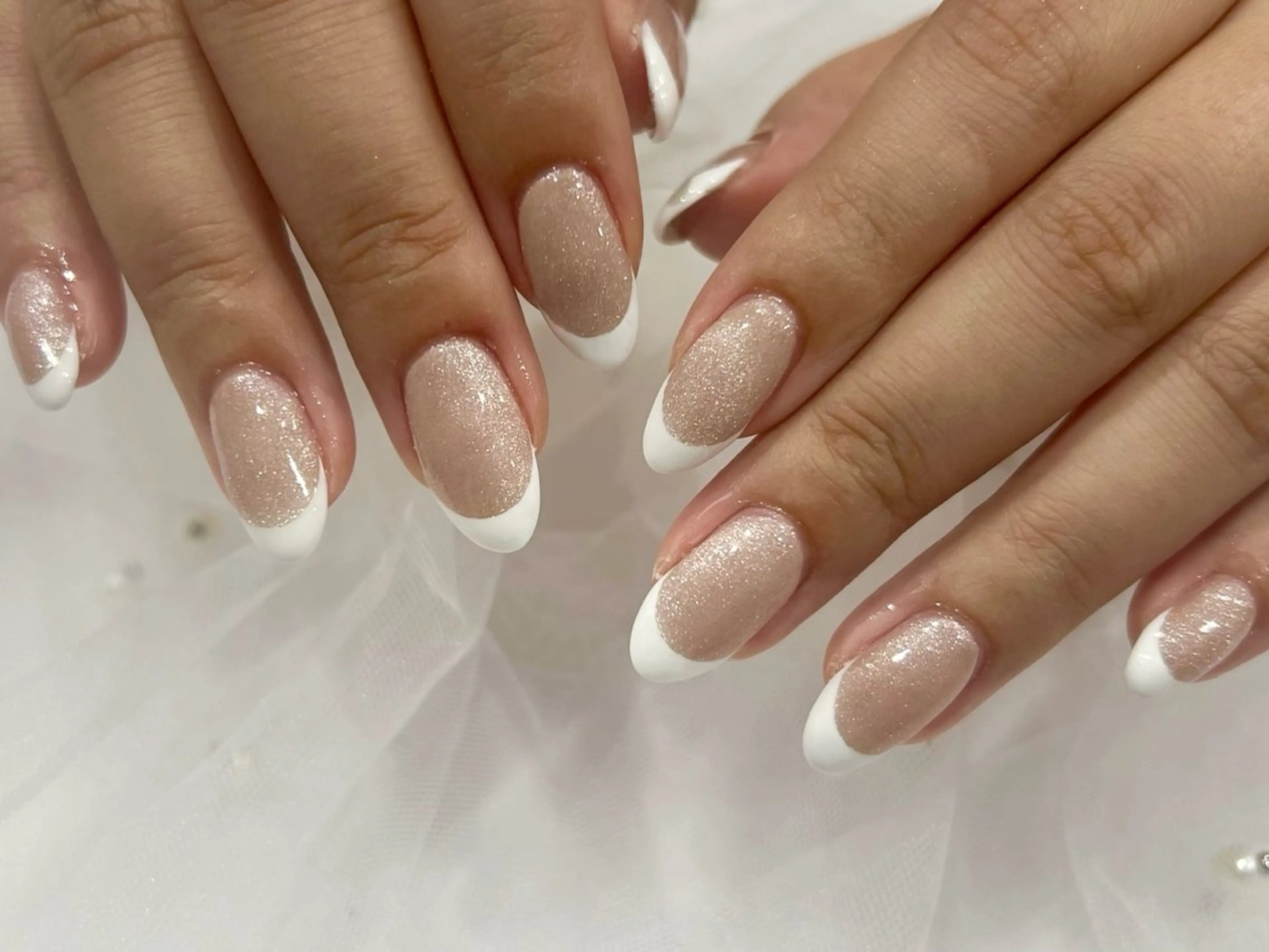 ネイル フレンチネイル マグネットネイル 🧡Shine船橋 鳴海🧡のネイルデザイン