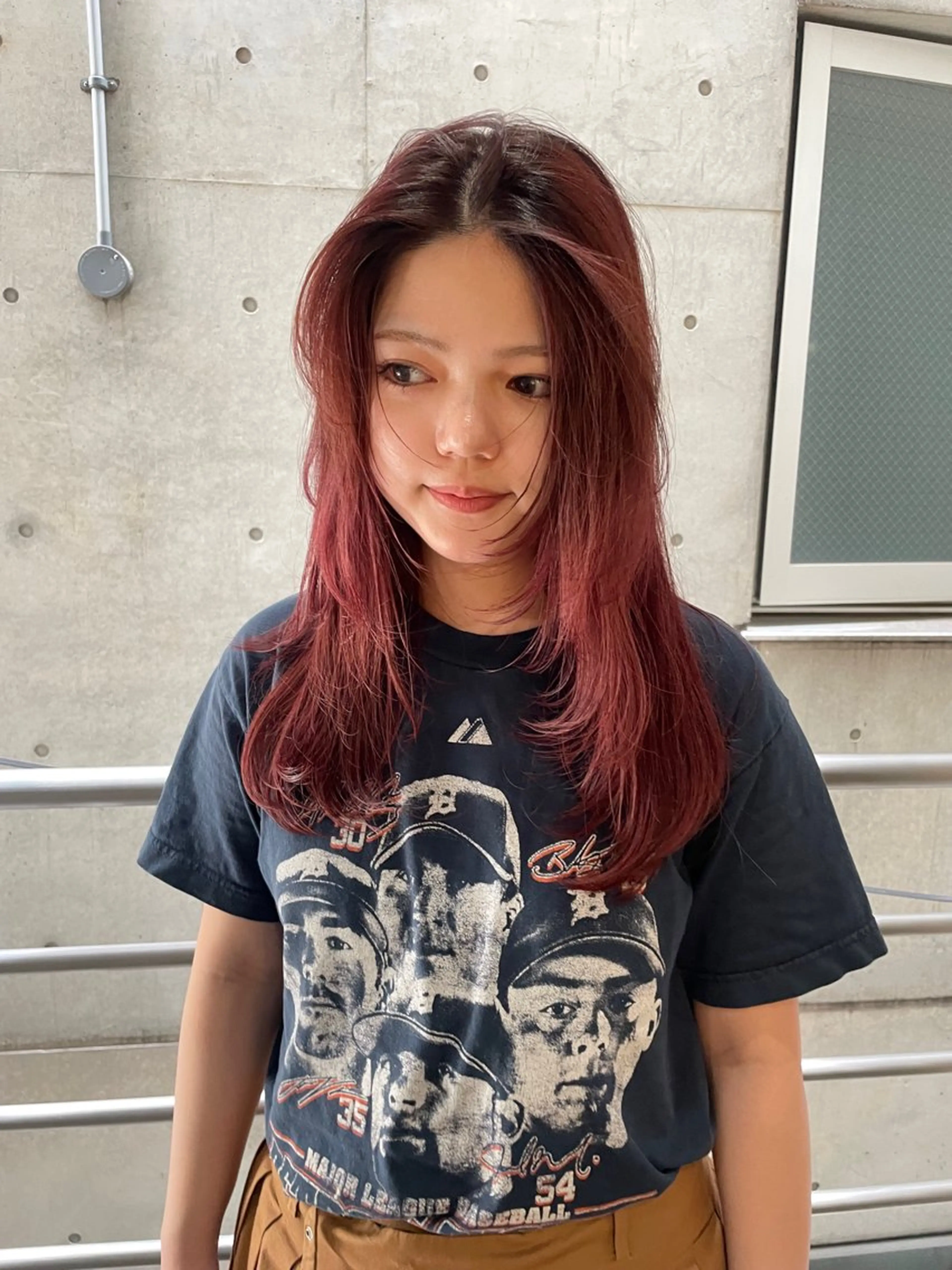 ロング カラー ヘアアレンジ カット ヘアカラー satsuki 暖色・ブラウンカラーのヘアスタイル