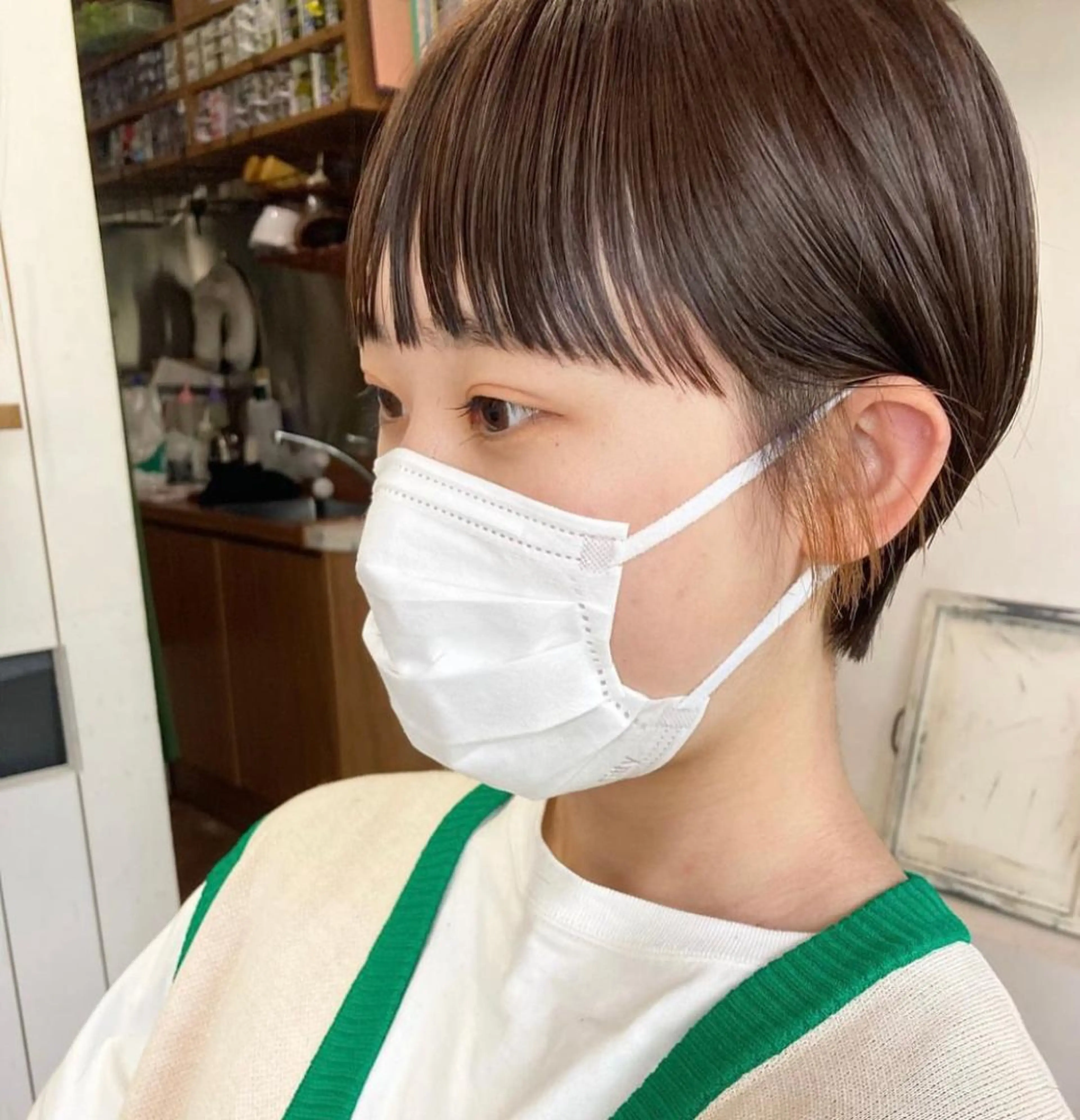 ショート カラー カット ヘアカラー トリートメント Hareru 豊田 修廣のヘアスタイル