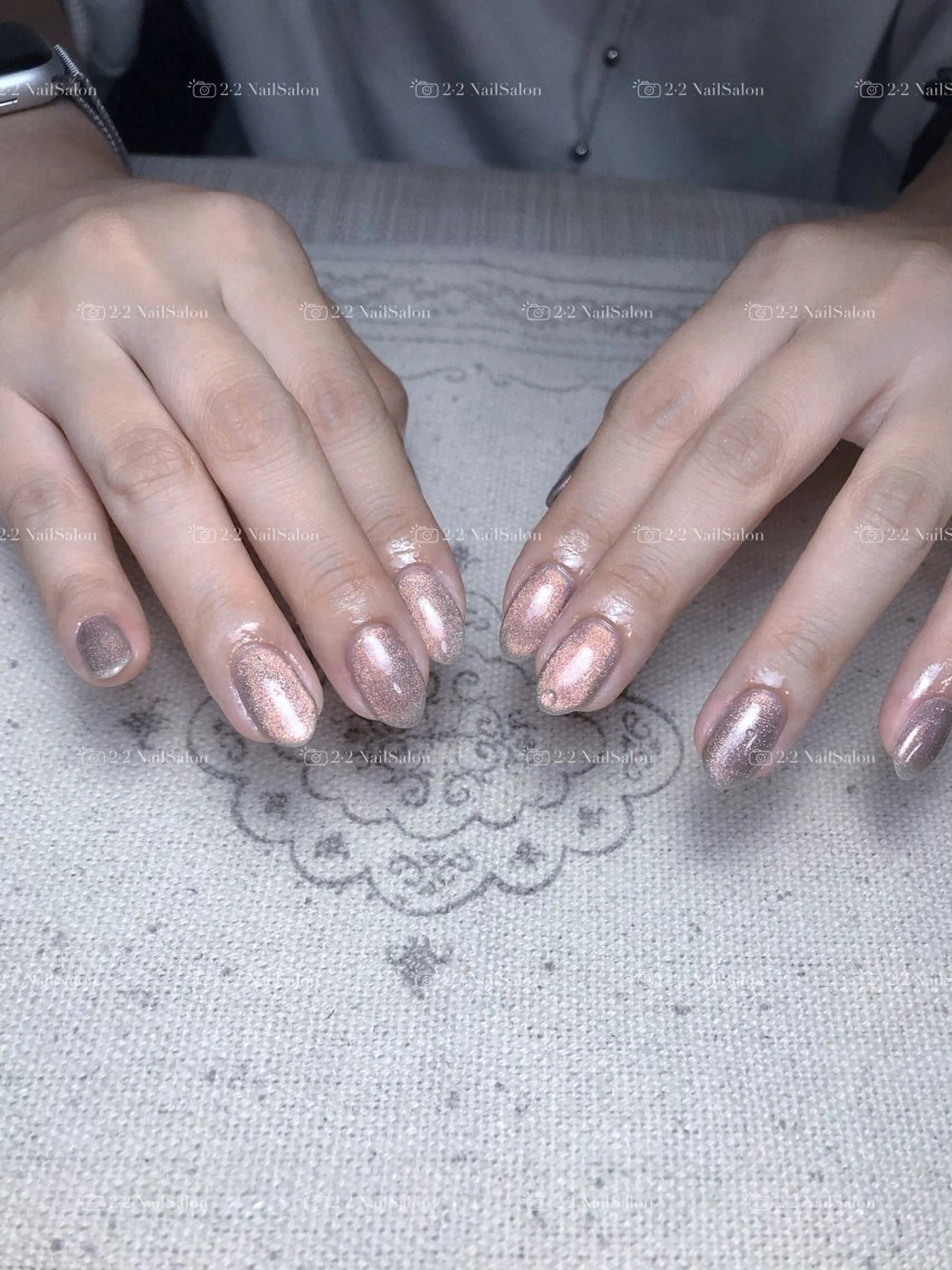 ネイル ハンドネイル 🦋y y Nail 🤍のネイルデザイン