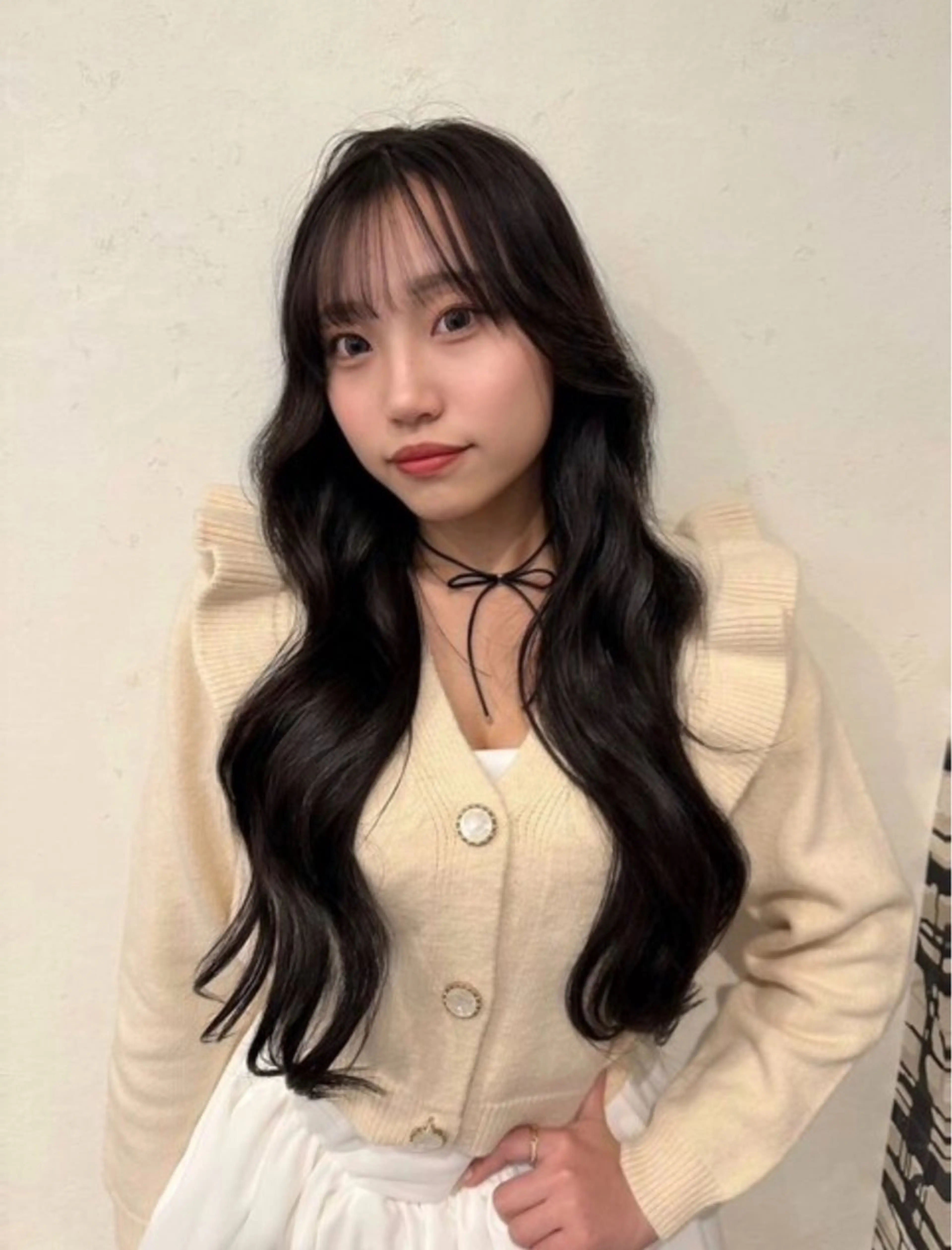 学割U24【韓国ヘアで無敵のわたし】黒髪卒業！カット+ケアカラー+TR ¥11550→¥4900の写真