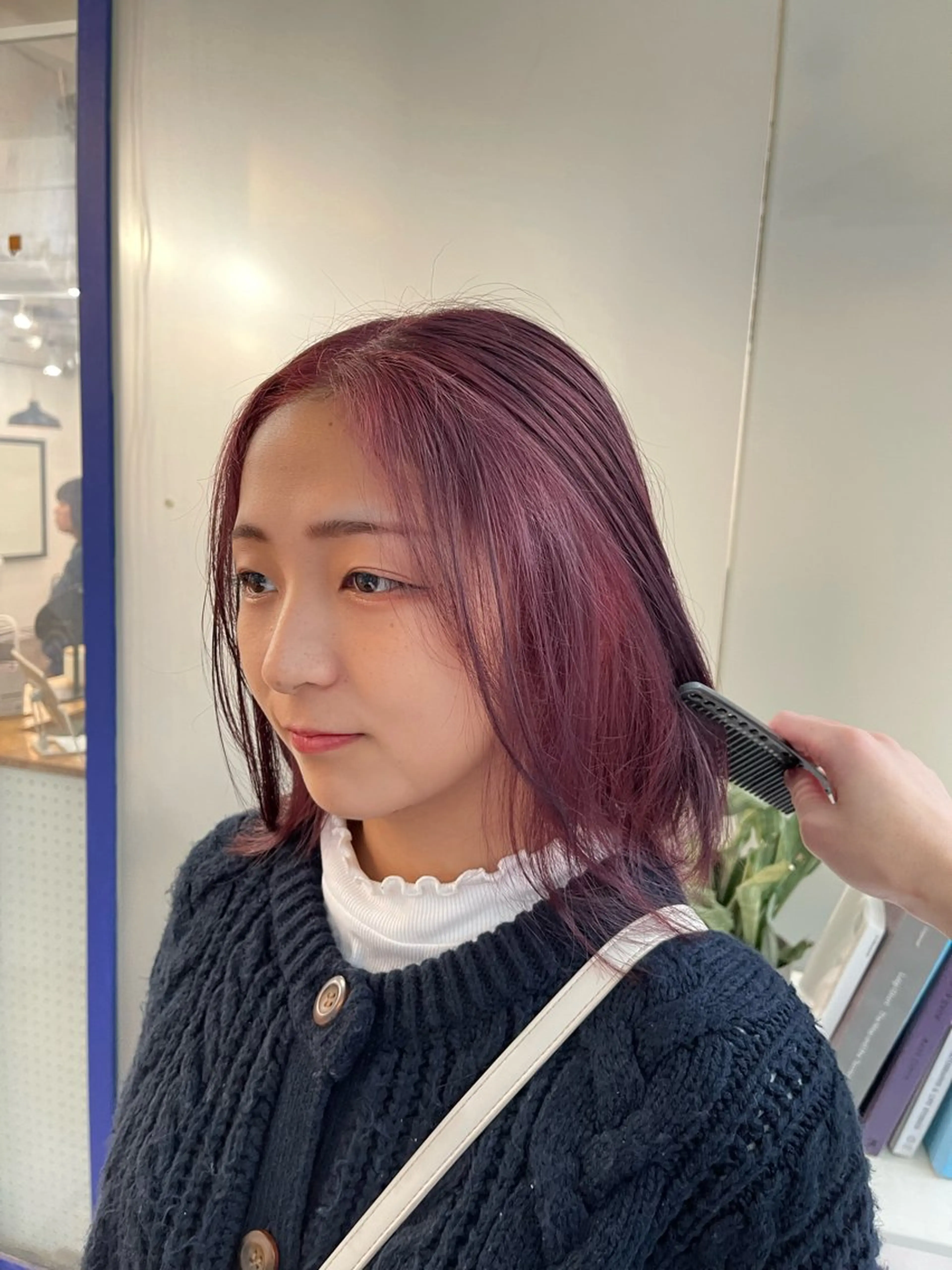 カラー ラベンダーカラー ピンクカラー ボブ/レイヤー /河内温太のヘアスタイル