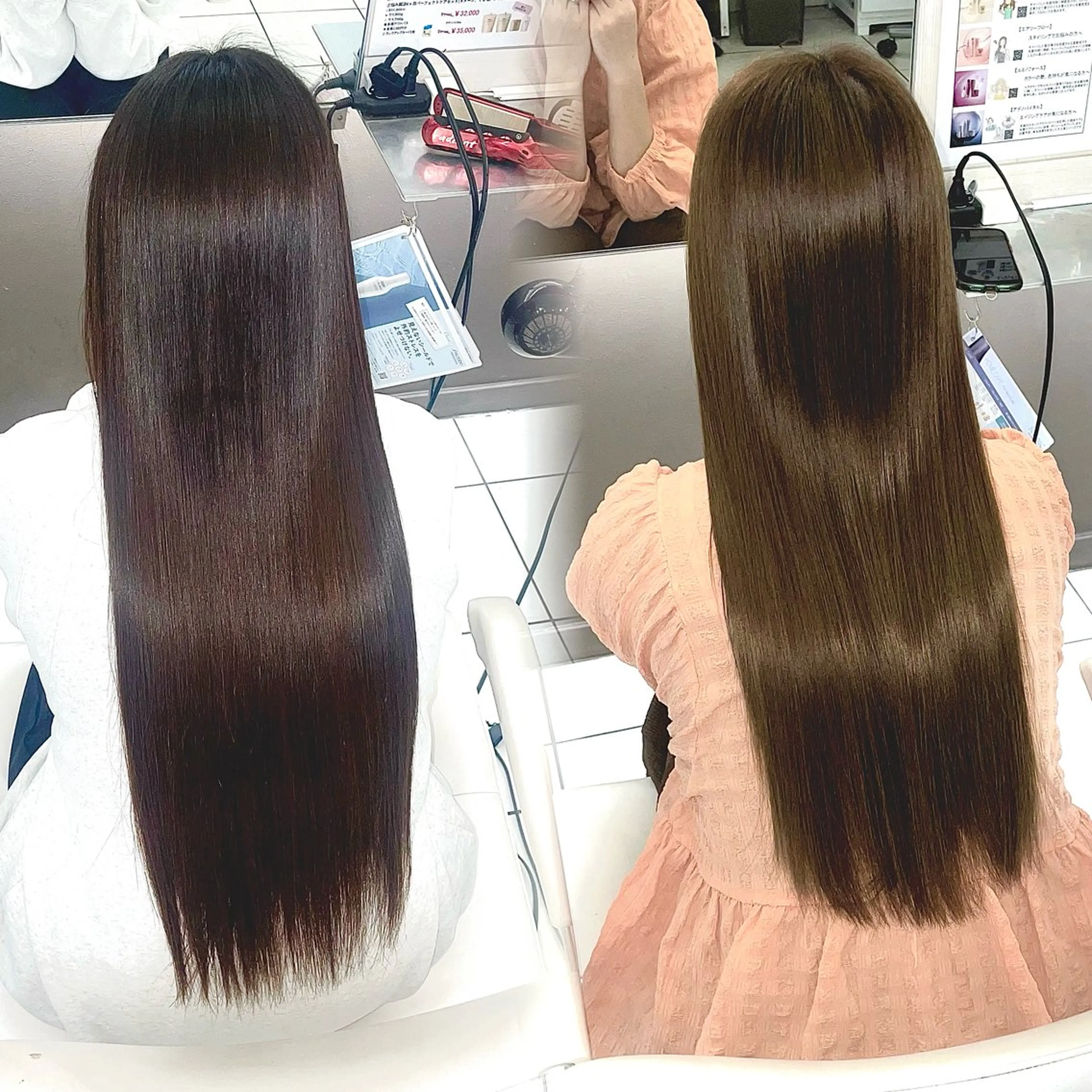 ロング 縮毛矯正 ダブルカラー/艶髪 🪽minoriのヘアスタイル