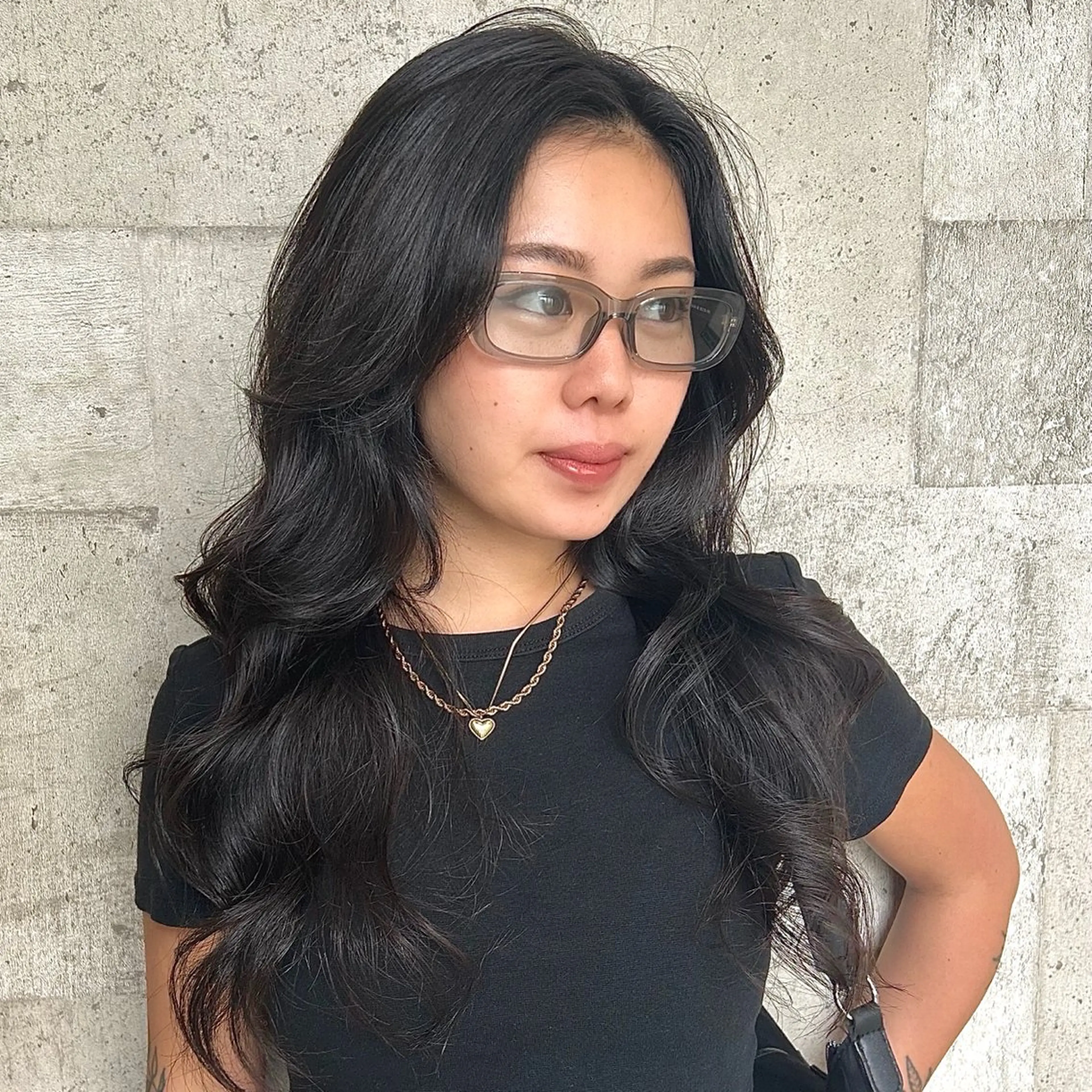 ロング カラー カット ヘアカラー トリートメント 🍒中川葵久美🍒 レイヤー/メンズのヘアスタイル