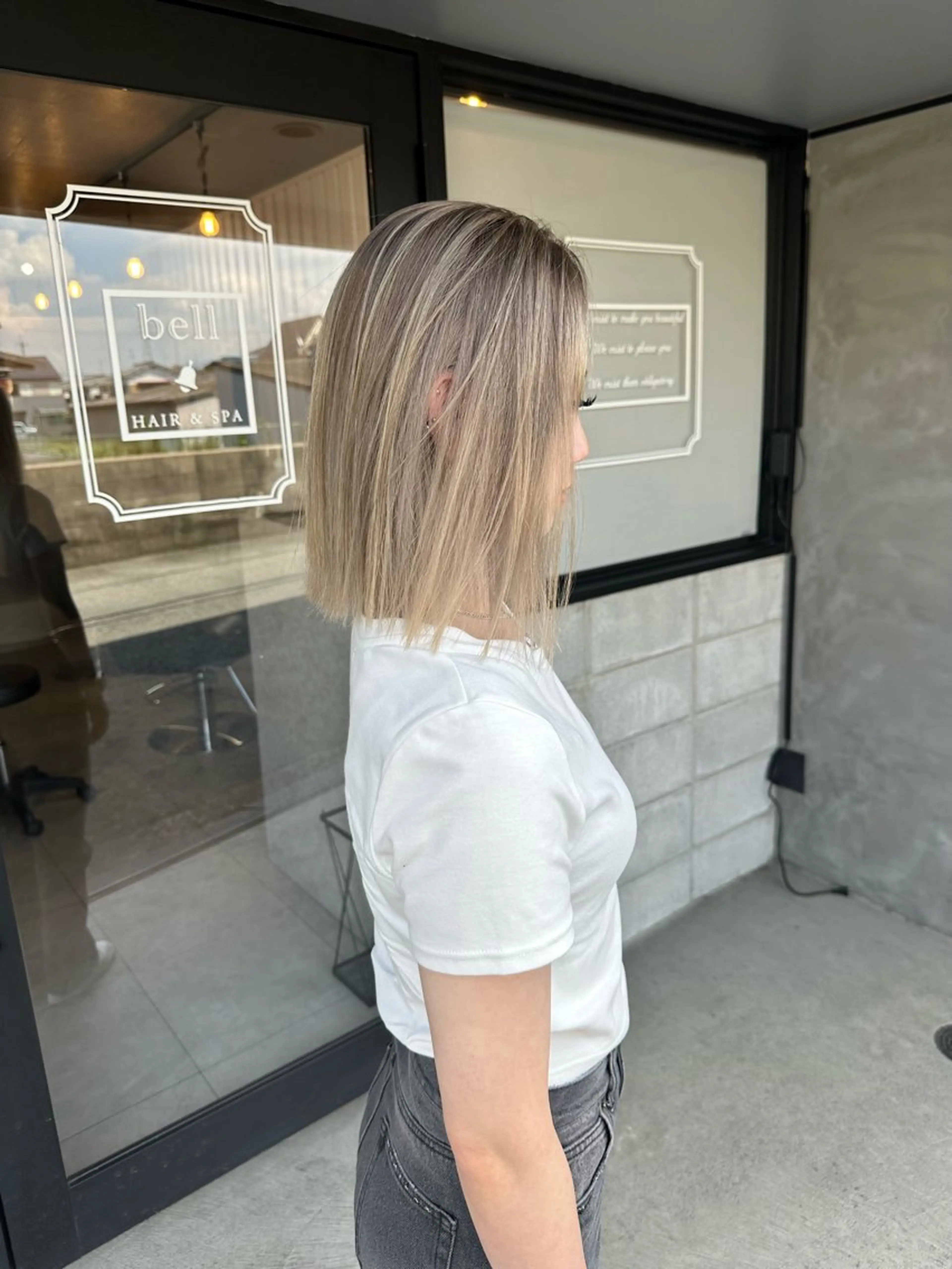 カラー 森本 笑のヘアスタイル