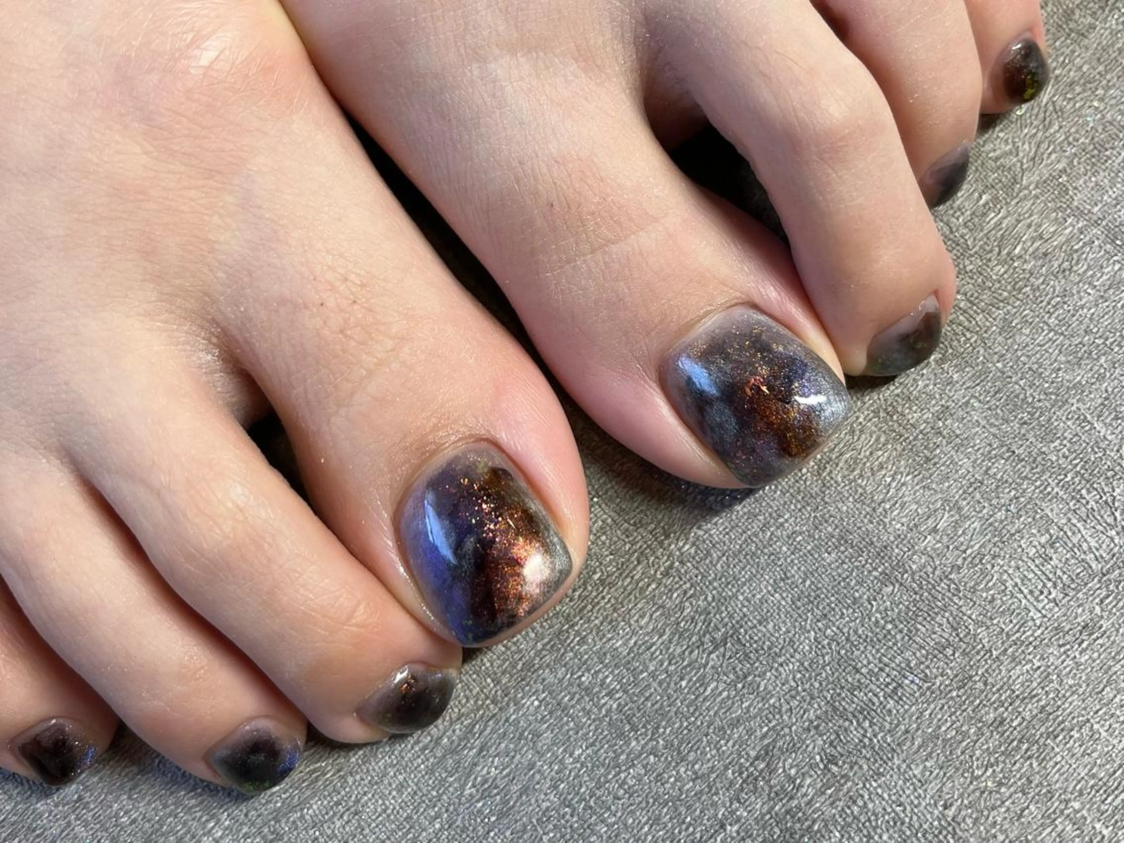 ネイル マグネットネイル ニュアンスネイル スカルプネイル フットネイル 小河 仁美のネイルデザイン