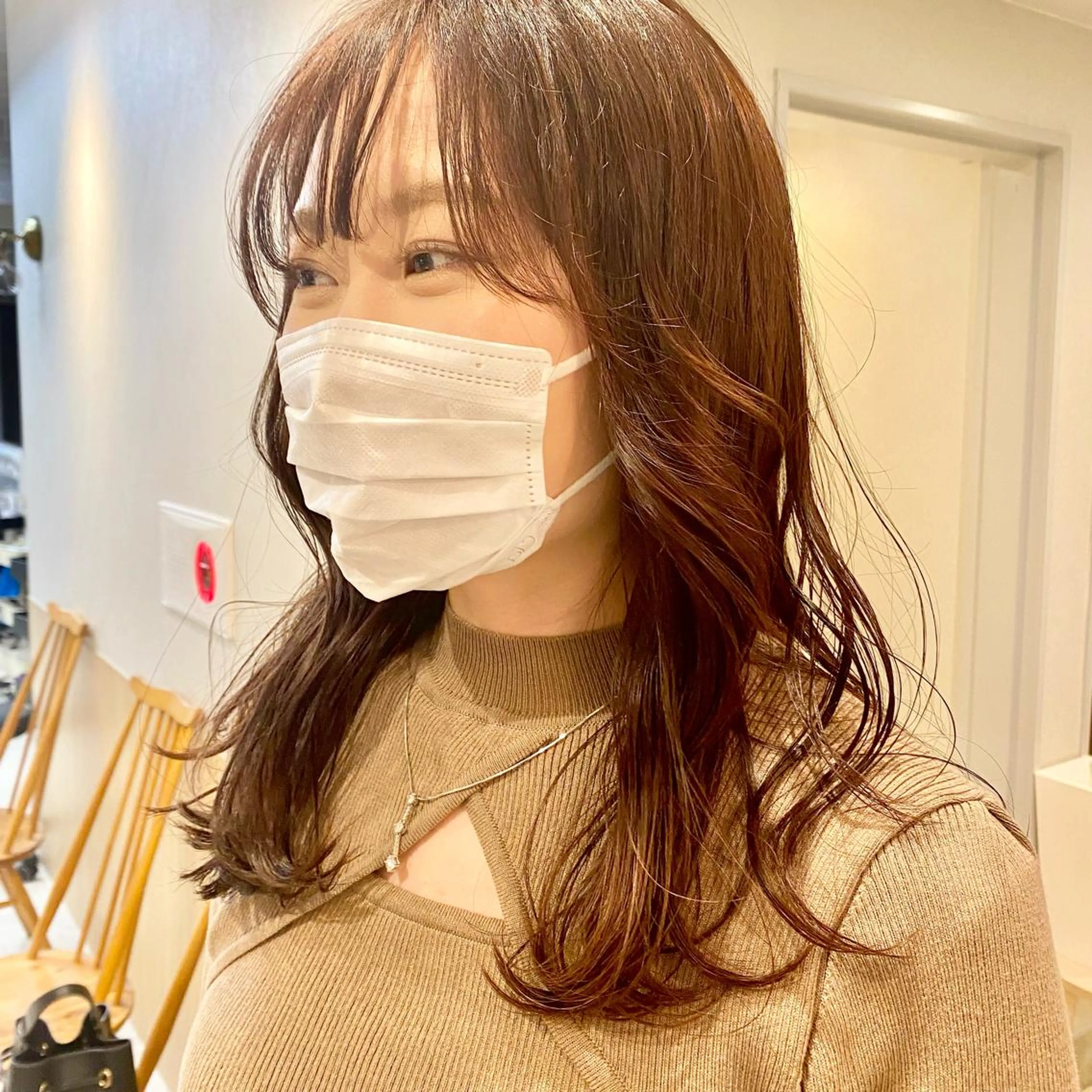 セミロング カラー ブリーチ ブリーチなしカラー トリートメント ✨️今だけ無料✨️ 鶴田みなみのヘアスタイル