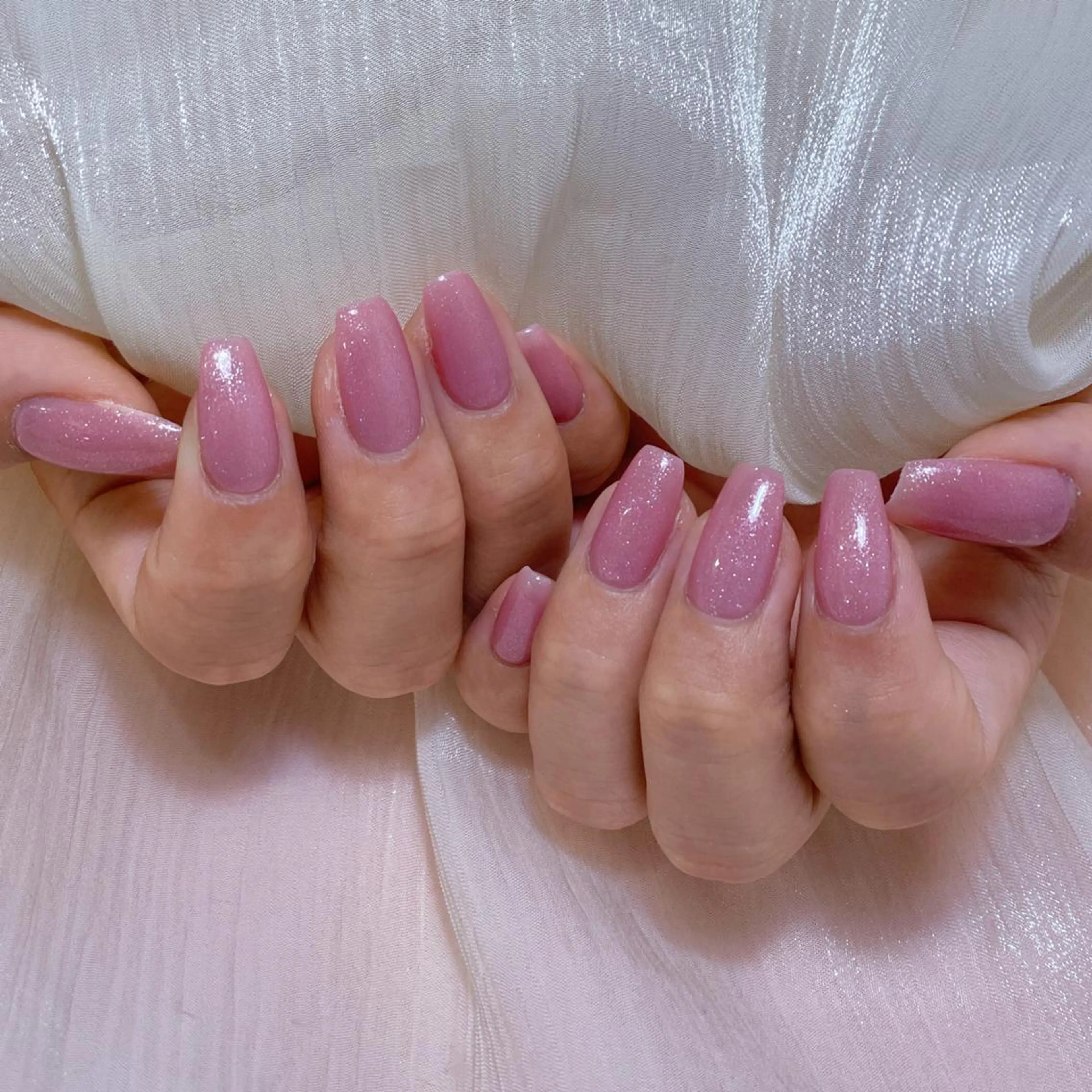 ネイル アートネイル オーロラネイル ガーリー キラキラネイル 韓国ネイル リナ 💅のネイルデザイン