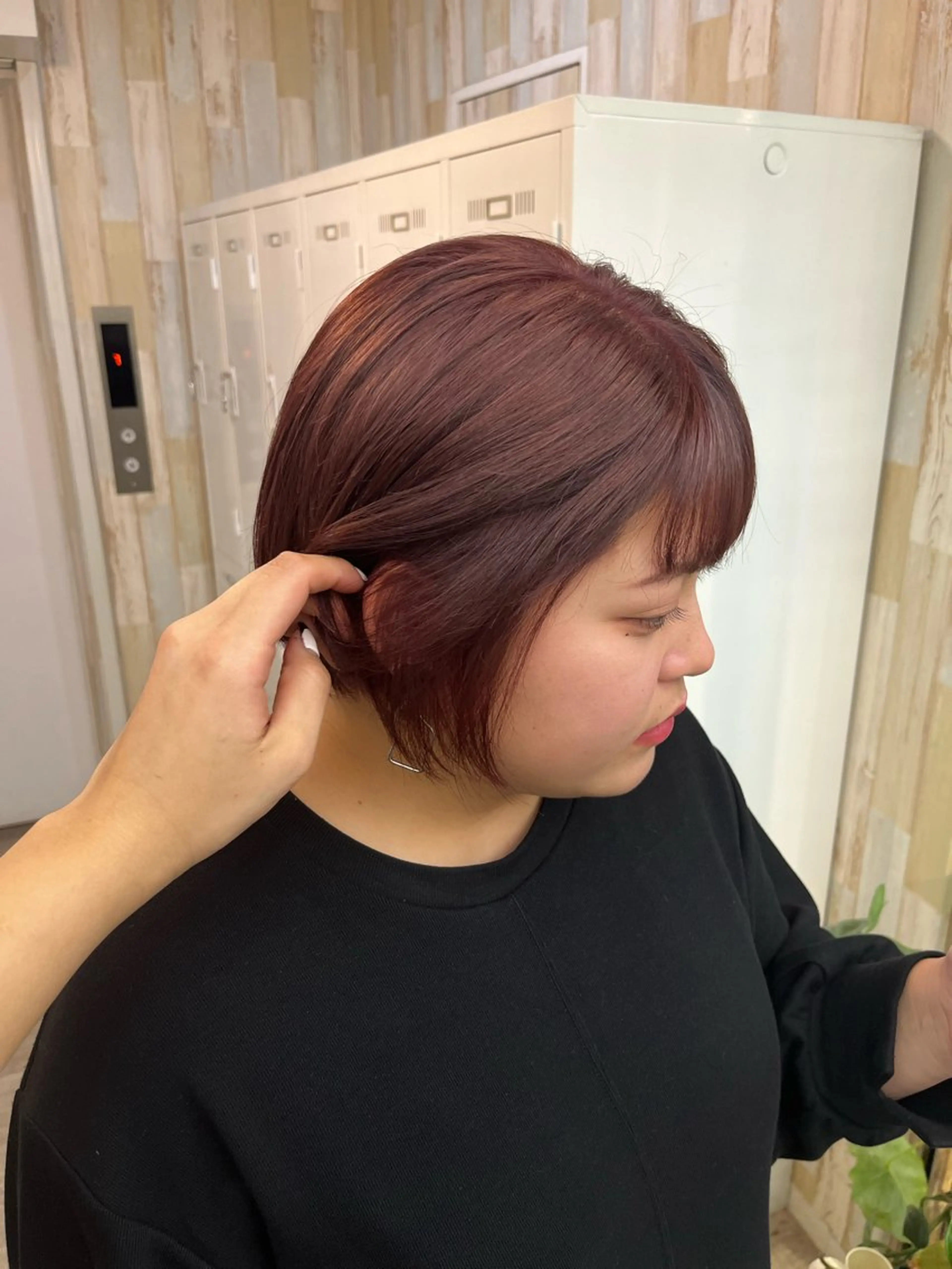 ショート カラー ショートボブ ブリーチ ブラウンカラー ピンクカラー ピンクブラウン ヘアカラー トリートメント 🦋レイヤー職人 猪瀬玲奈🦋のヘアスタイル