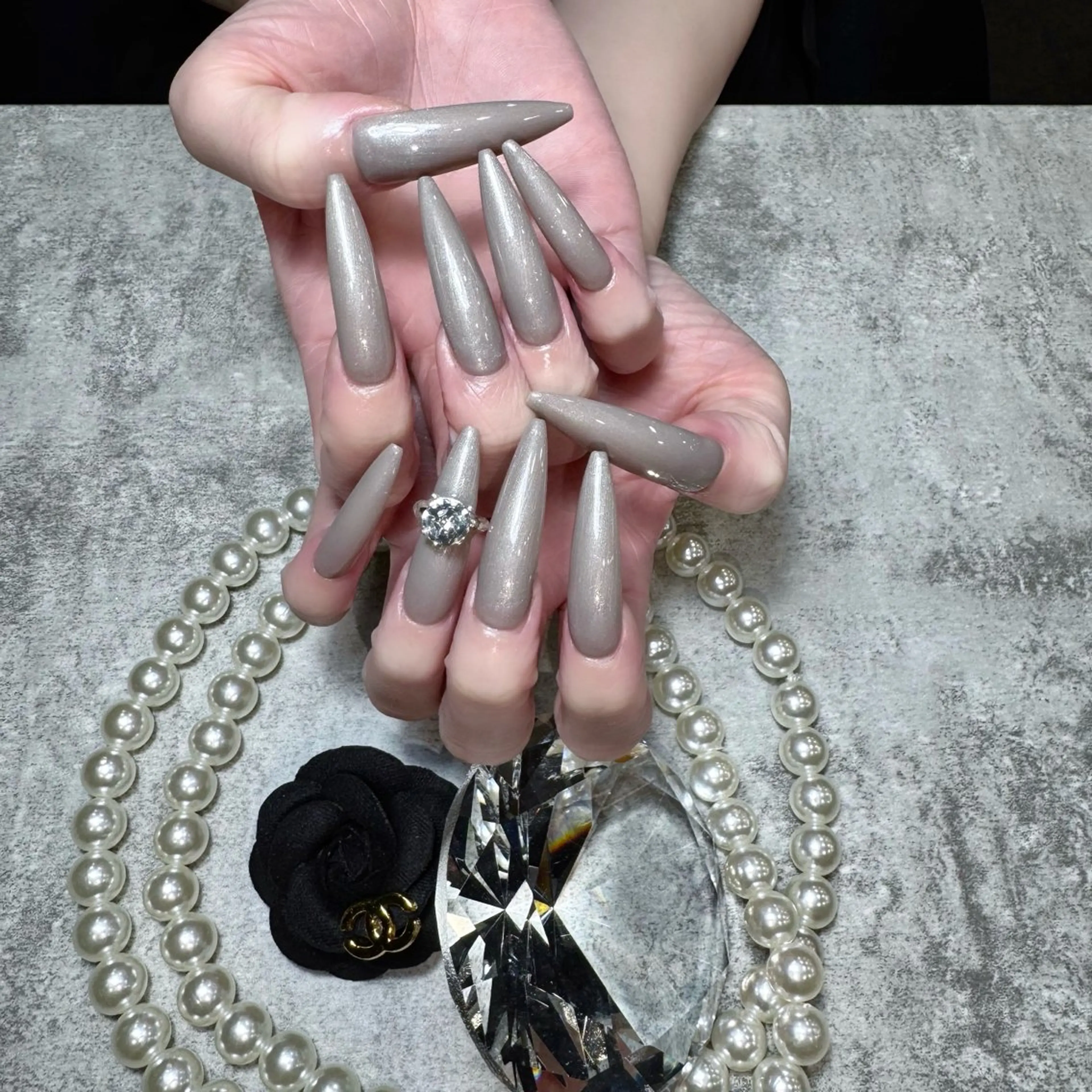 ネイル ロングネイル ネイルチップ ハンドネイル Doris Nail Salonのネイルデザイン