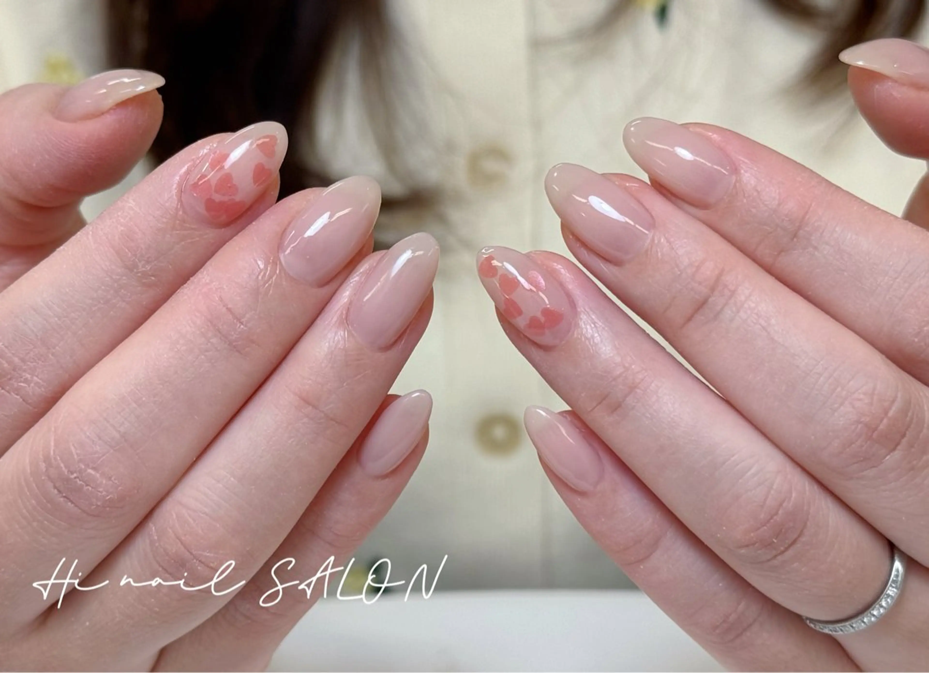 ネイル チークネイル フレンチネイル 韓国ネイル マグネットネイル 持ち込み ハンドネイル Hi nail🎀 池袋kozueのネイルデザイン