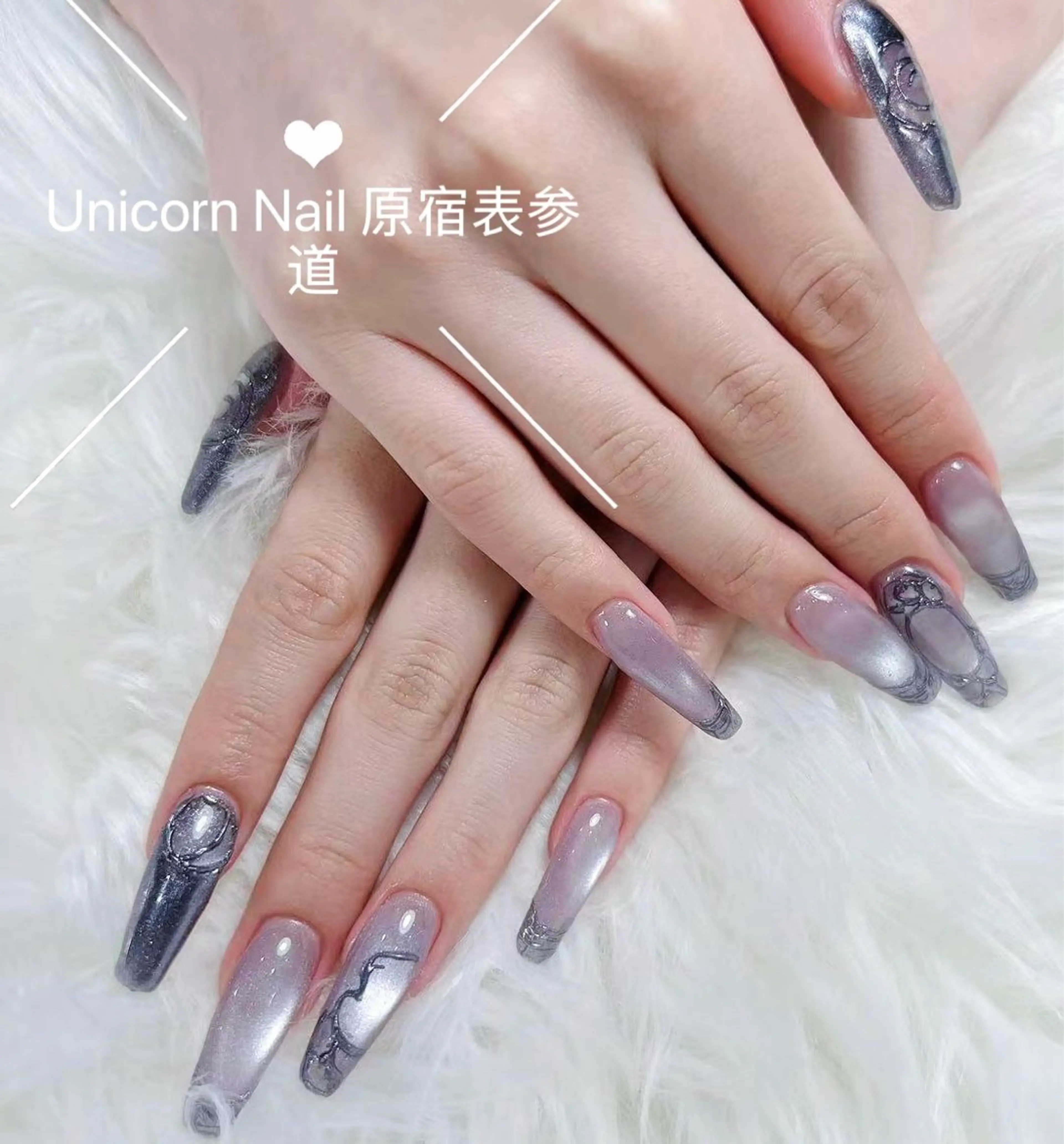 ネイル 持ち込み ネイルチップ ハンドネイル Unicorn Nail原宿表参道のネイルデザイン