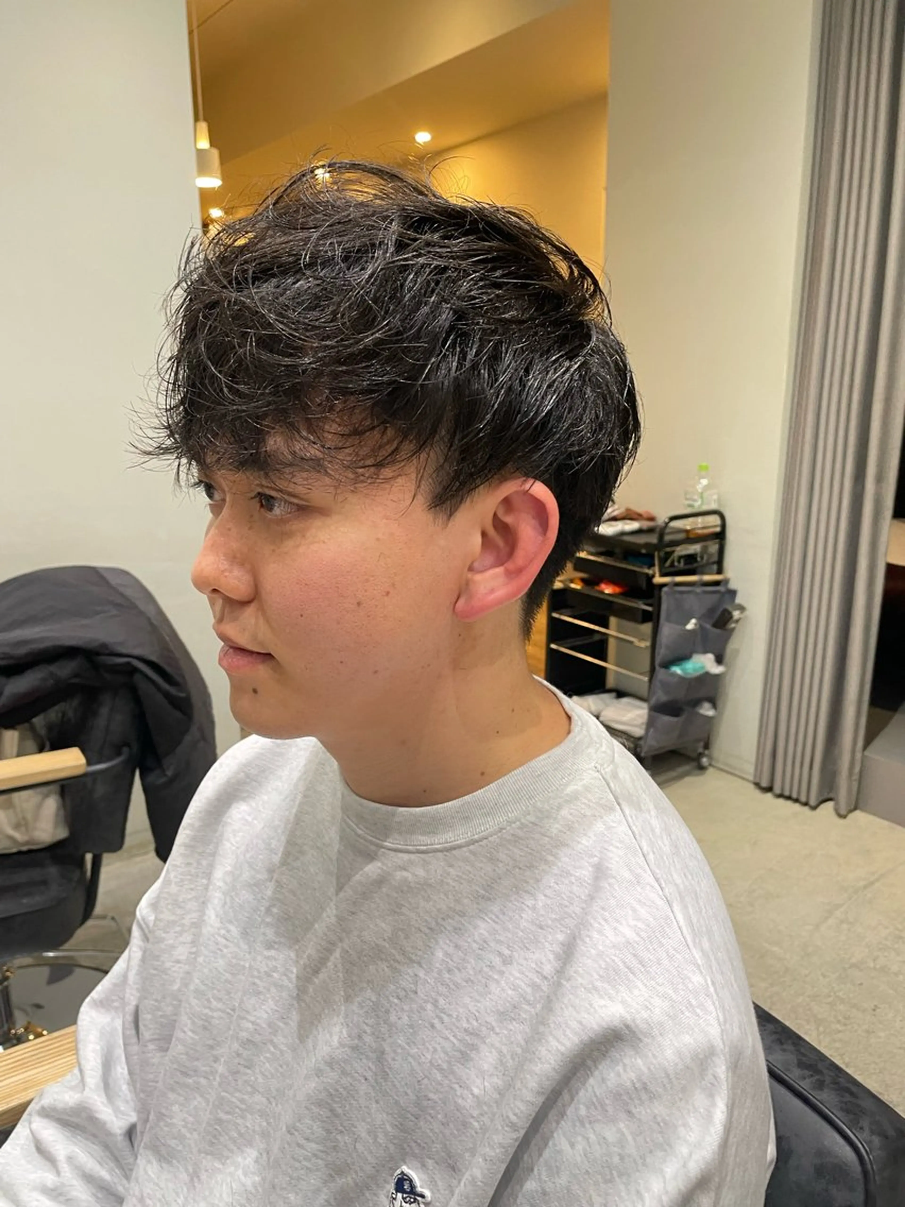 パーマ メンズ くびれミディアム/似 合わせ/鎌倉/edAのヘアスタイル