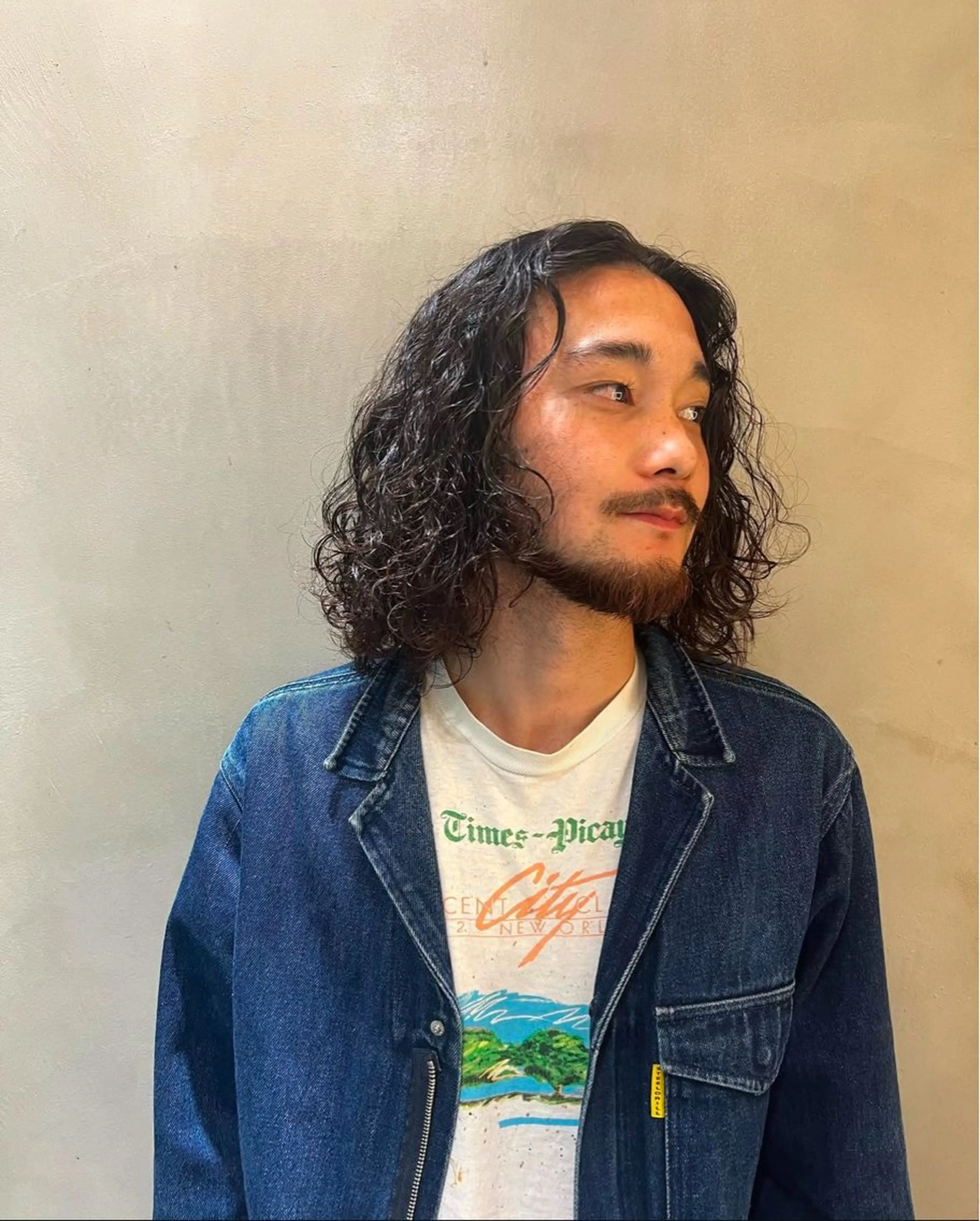 セミロング パーマ メンズ カット パーマ 💈メンズ特化💈 テッペイのヘアスタイル