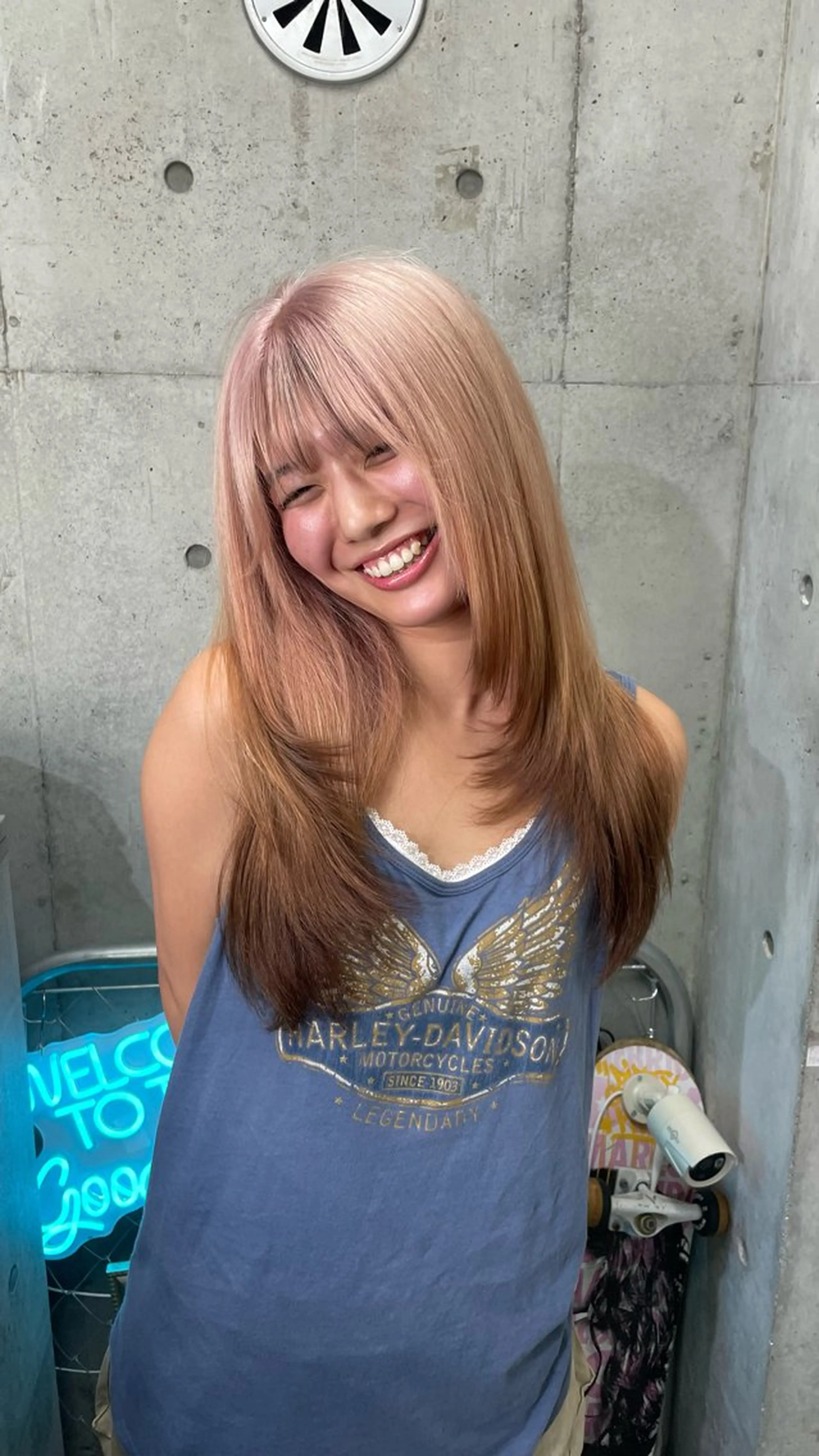 ロング カラー ヘアカラー トリートメント ヘアセット 🌟ブリーチ/ボブ/ レイヤー渋谷☀️のヘアスタイル