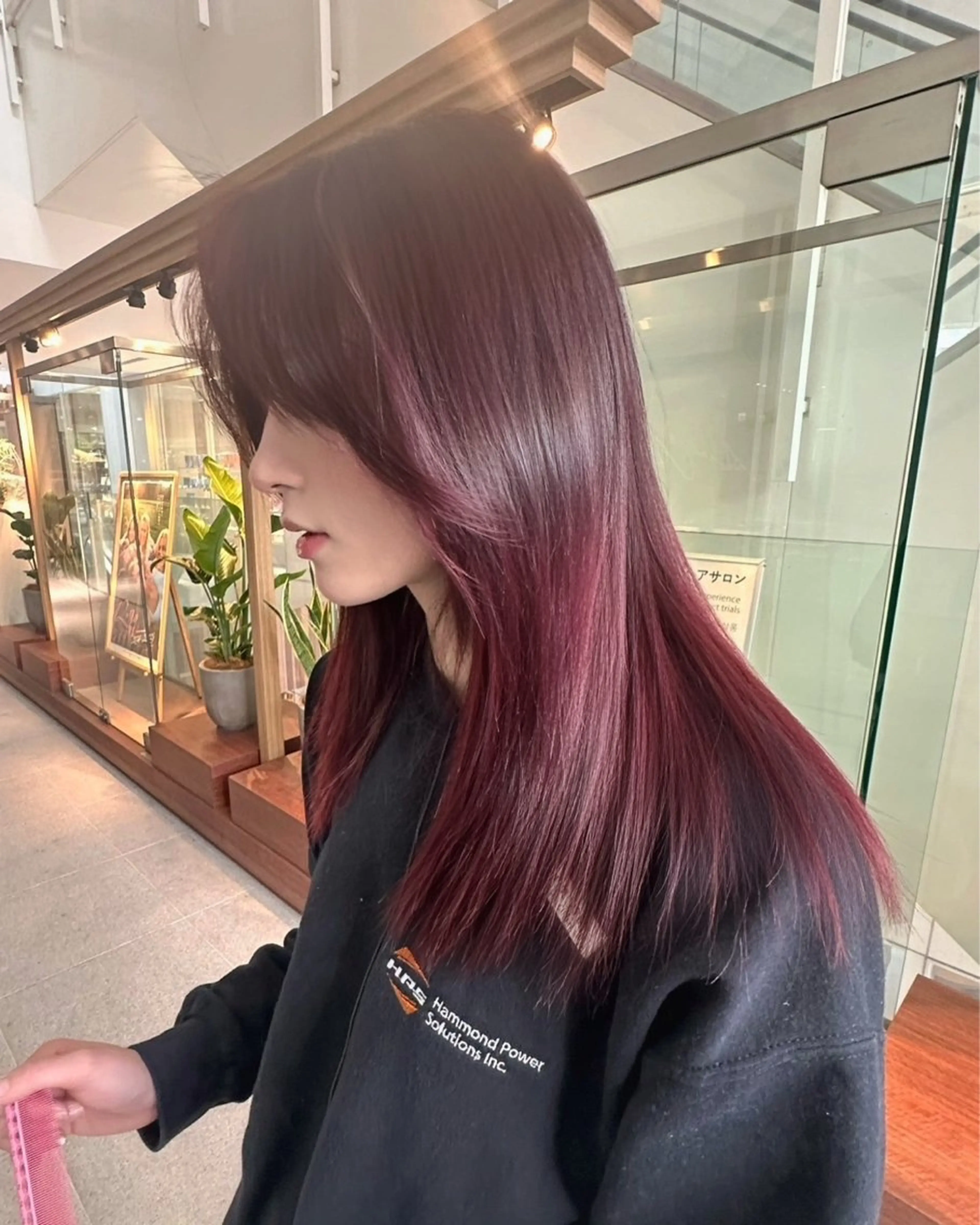 ミディアム 🫧暖色愛され透明感 🍒カラー千優のヘアスタイル