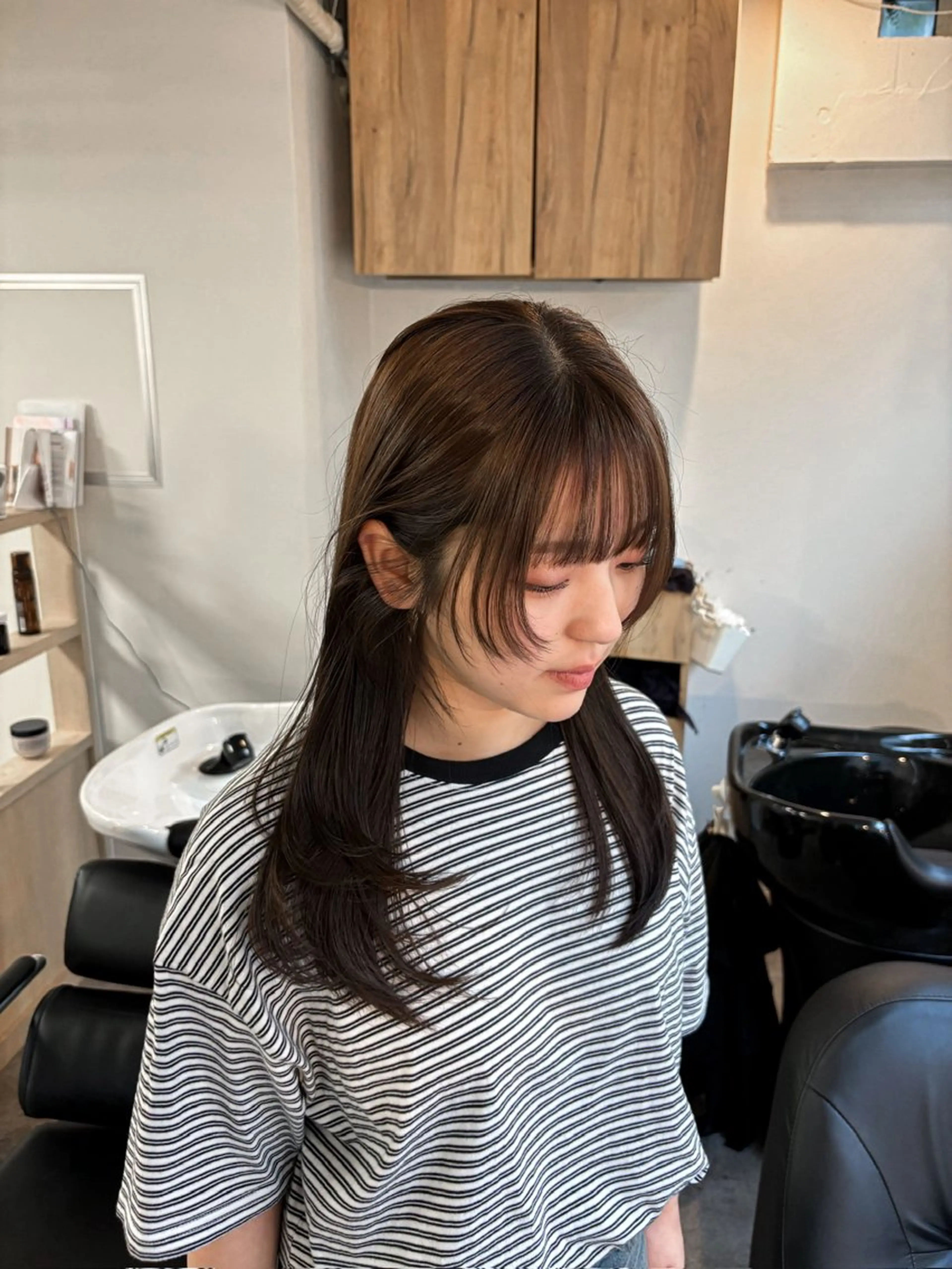 セミロング 【抜け感ヘア🌿】 natuna.のヘアスタイル