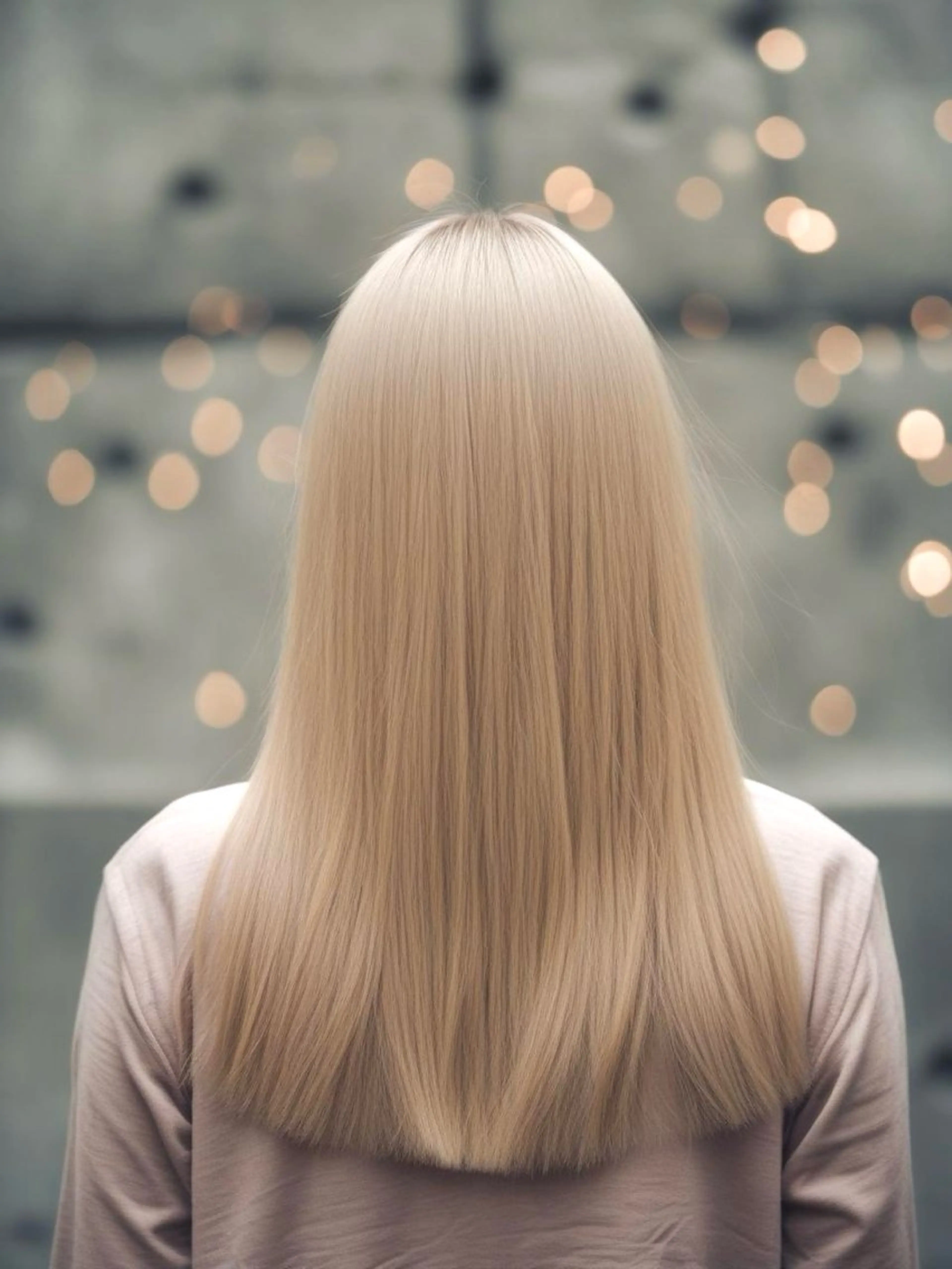 セミロング カラー ベージュカラー ブリーチ ヘアカラー トリートメント ☕️ベージュカラー 内藤光哉☕️のヘアスタイル