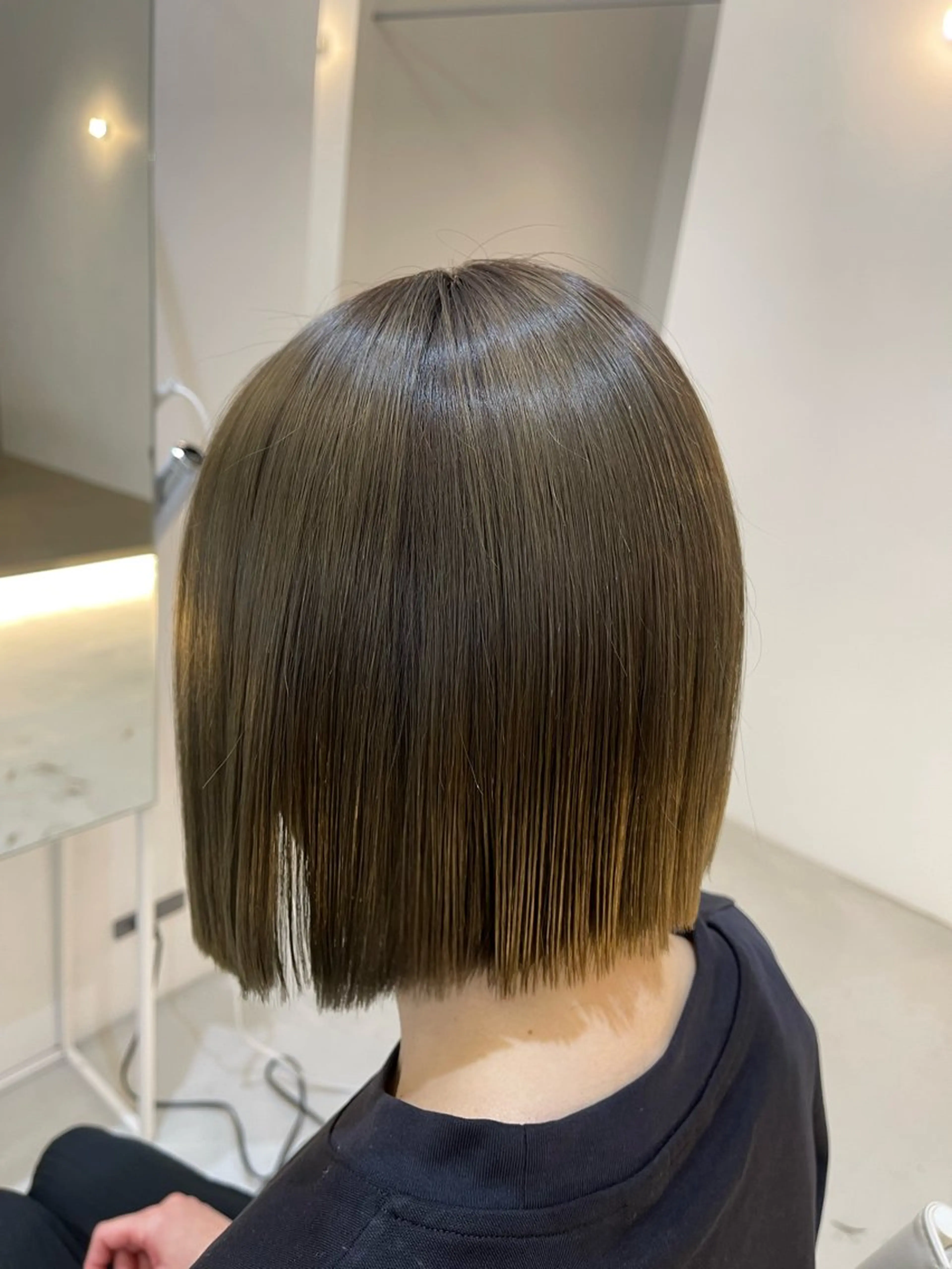 ミディアム パーマ 柴田泰秀sotti. 髪質改善/ブリーチのヘアスタイル