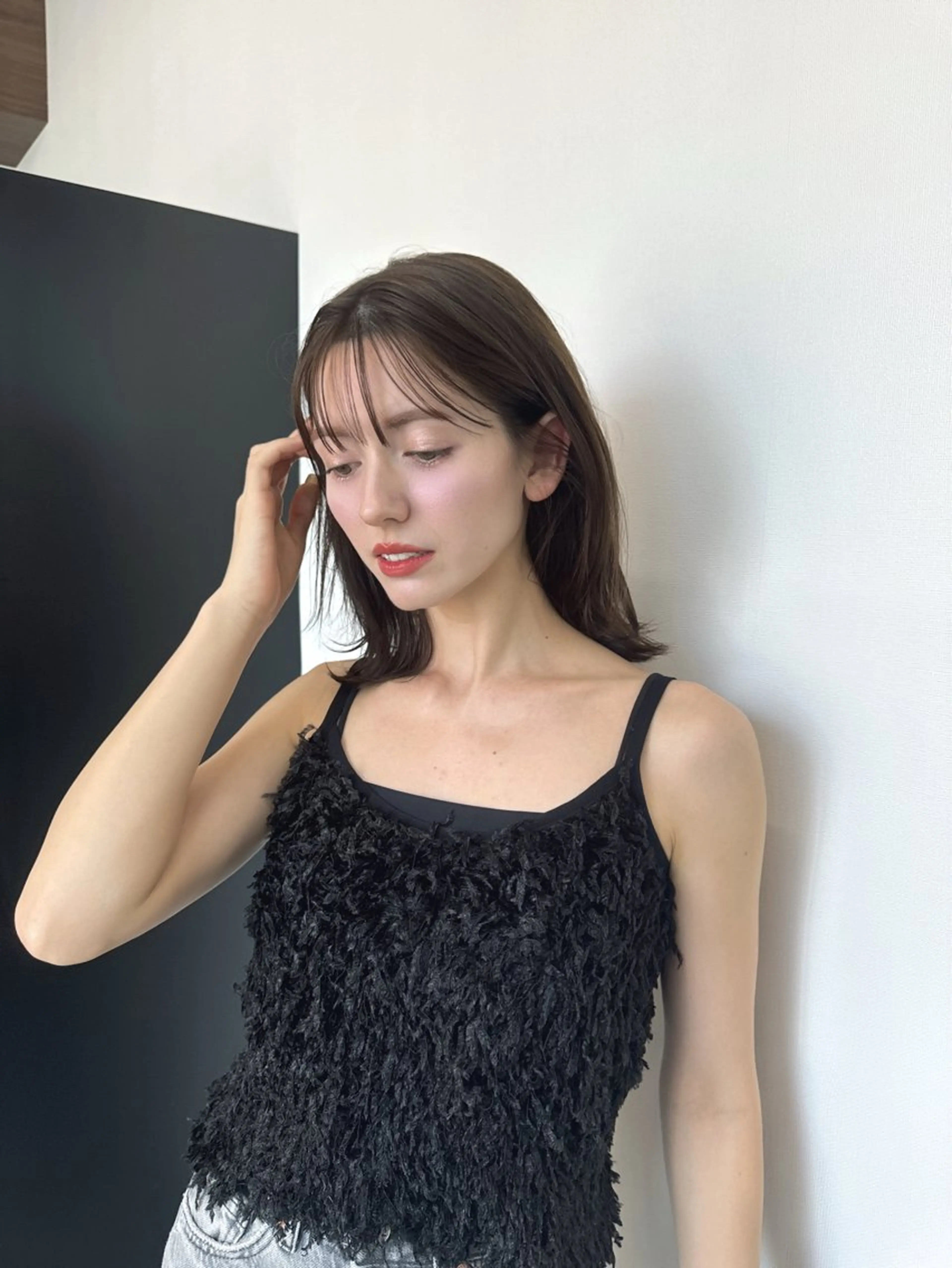 ミディアム 韓国ヘア/美髪矯正/ Haruna🦋のヘアスタイル