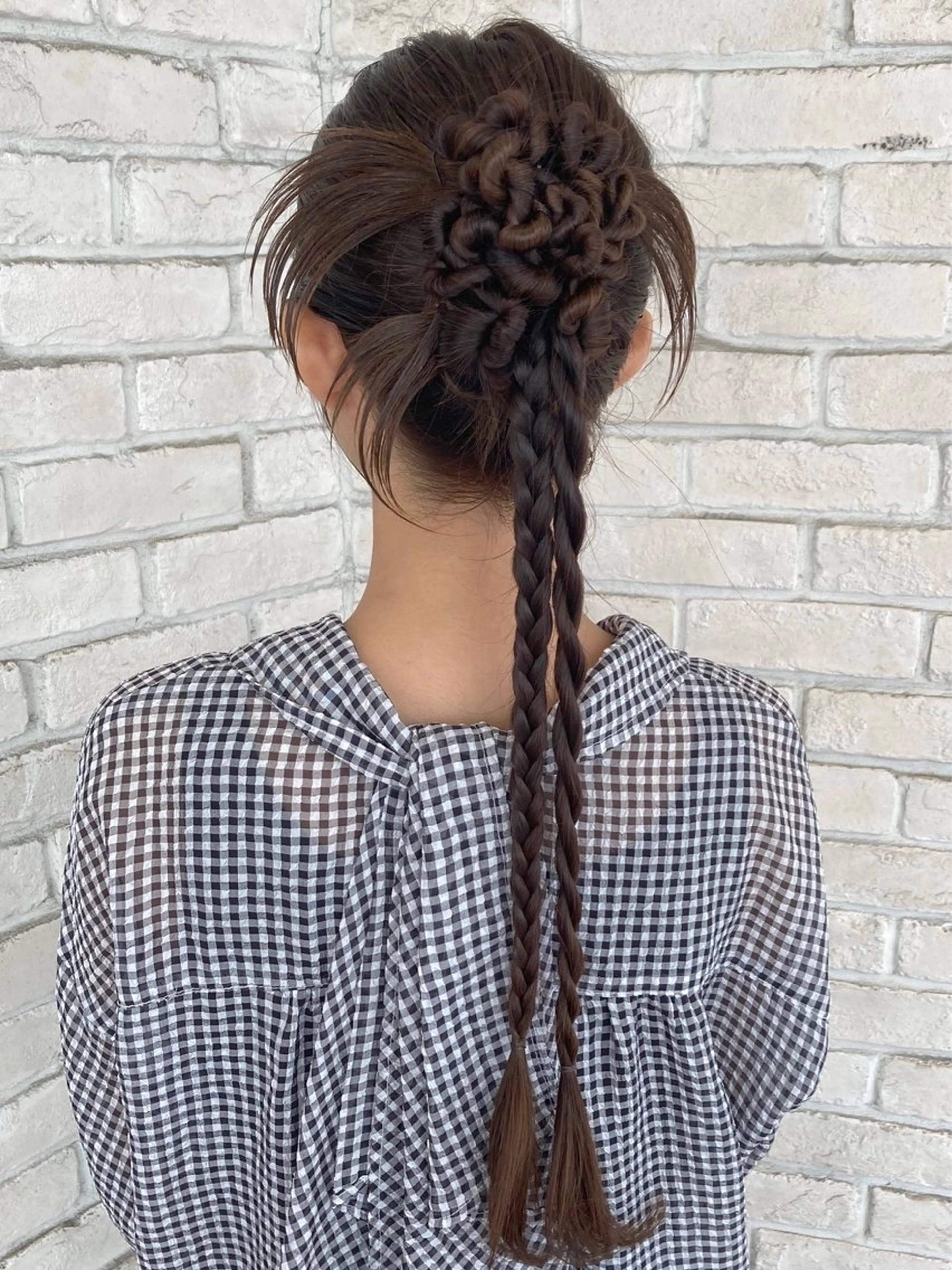 ロング あやかショート 白髪ぼかしのヘアスタイル