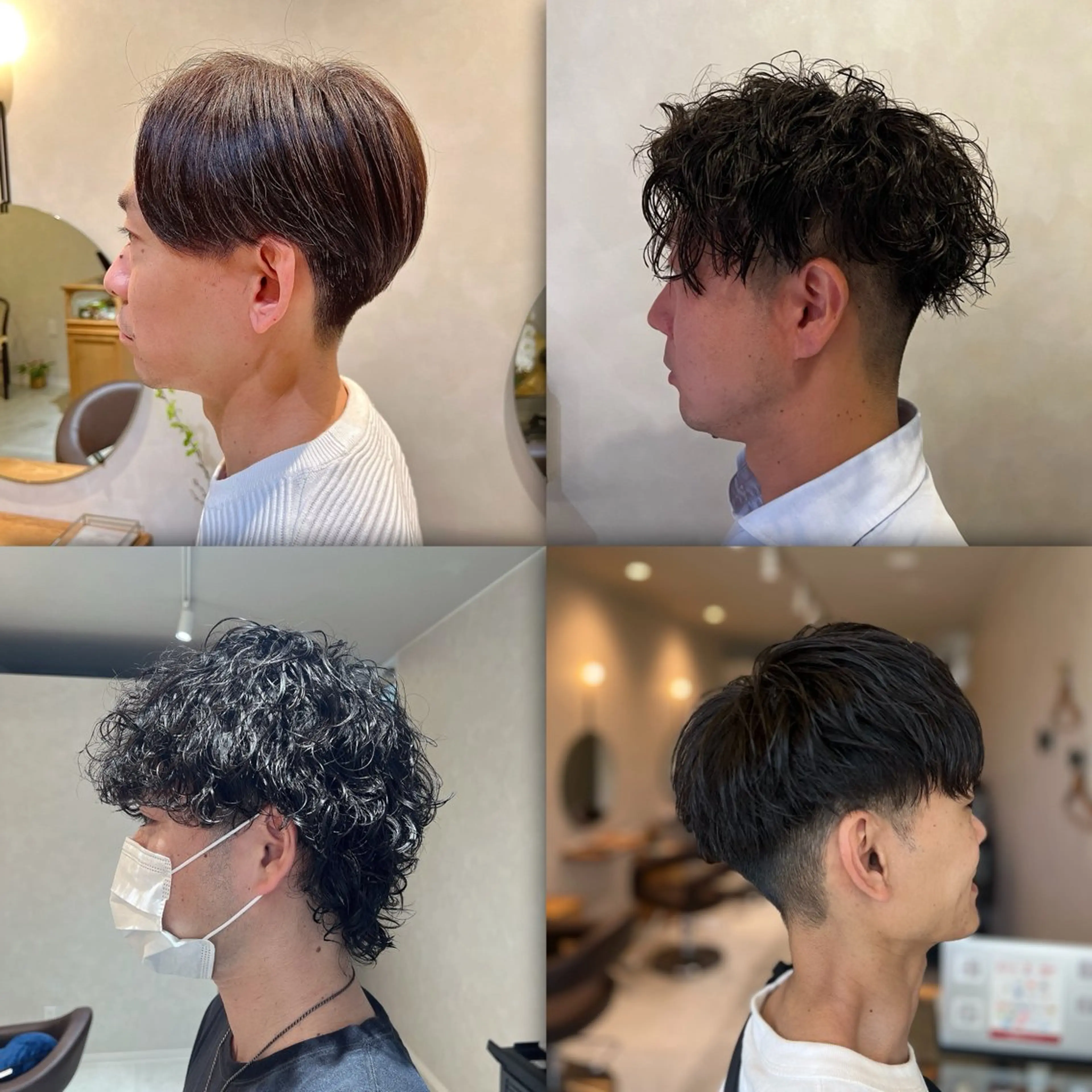 メンズパーマの写真