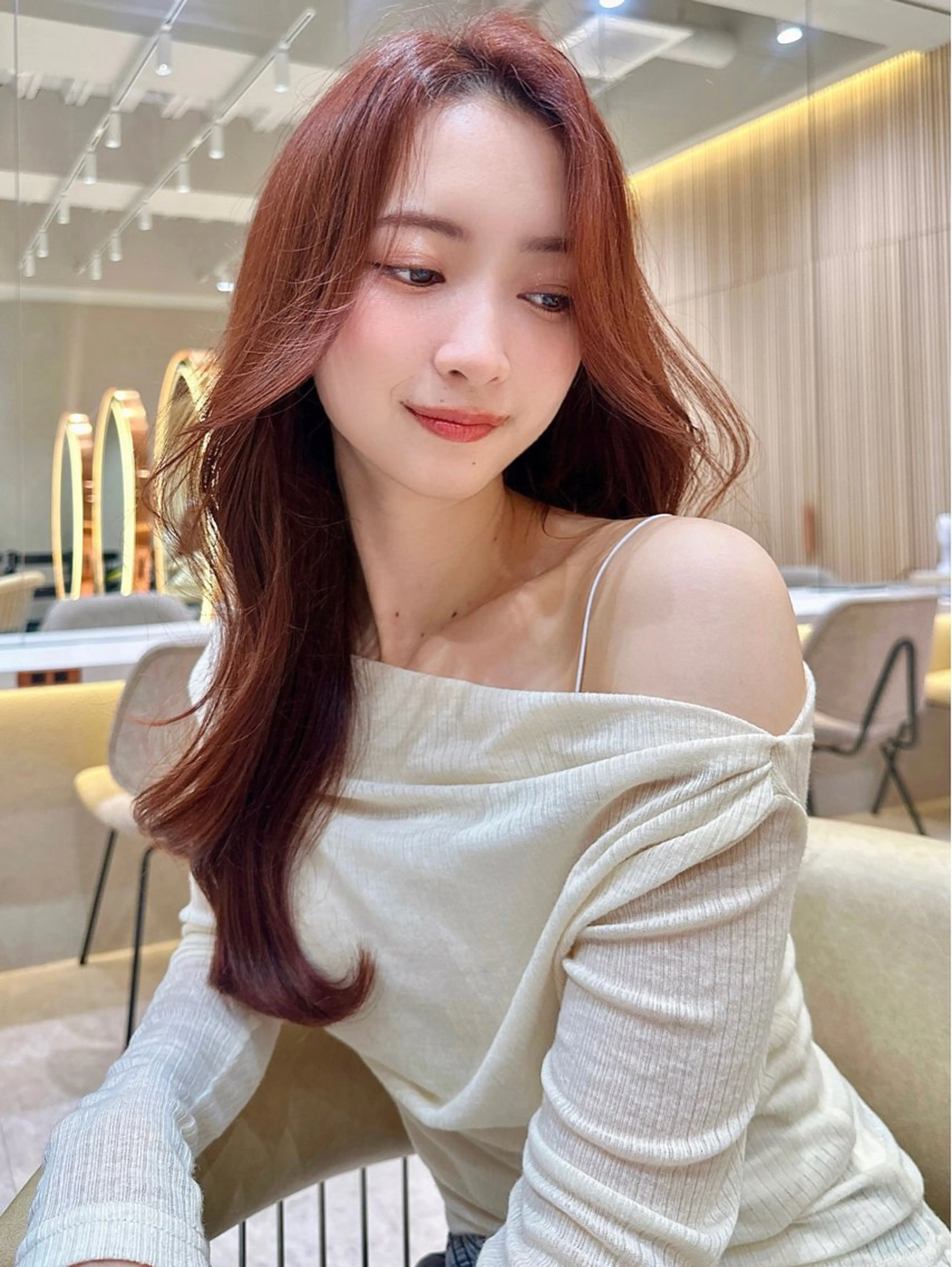 ロング カラー カット ヘアカラー トリートメント レイヤー❣️縮毛矯 川村利幸のヘアスタイル