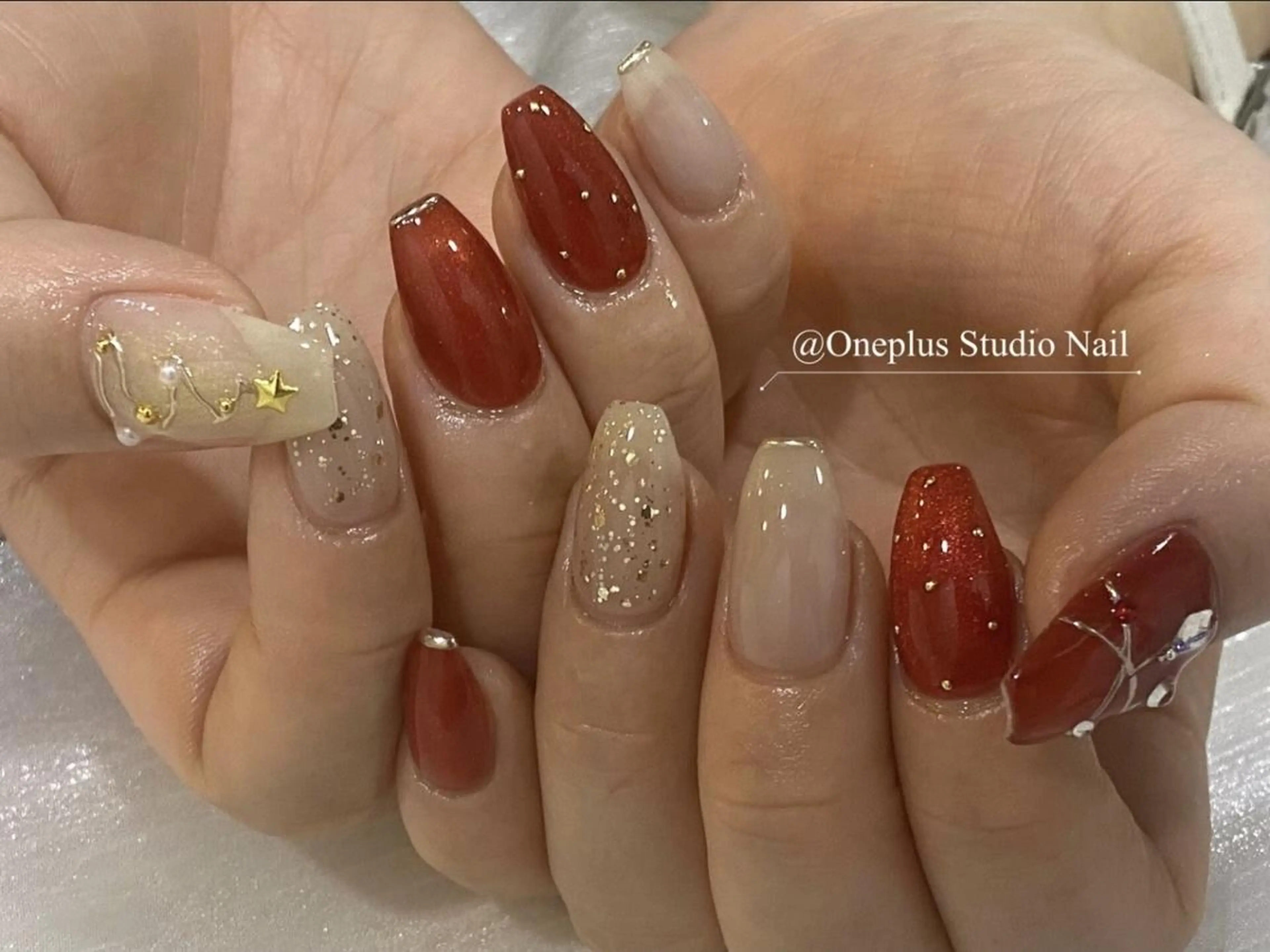 ネイル 成人式 スカルプネイル 春ネイル ワンホンネイル 冬ネイル ハンドネイル ハンドケア One Plus Nail Salonのネイルデザイン