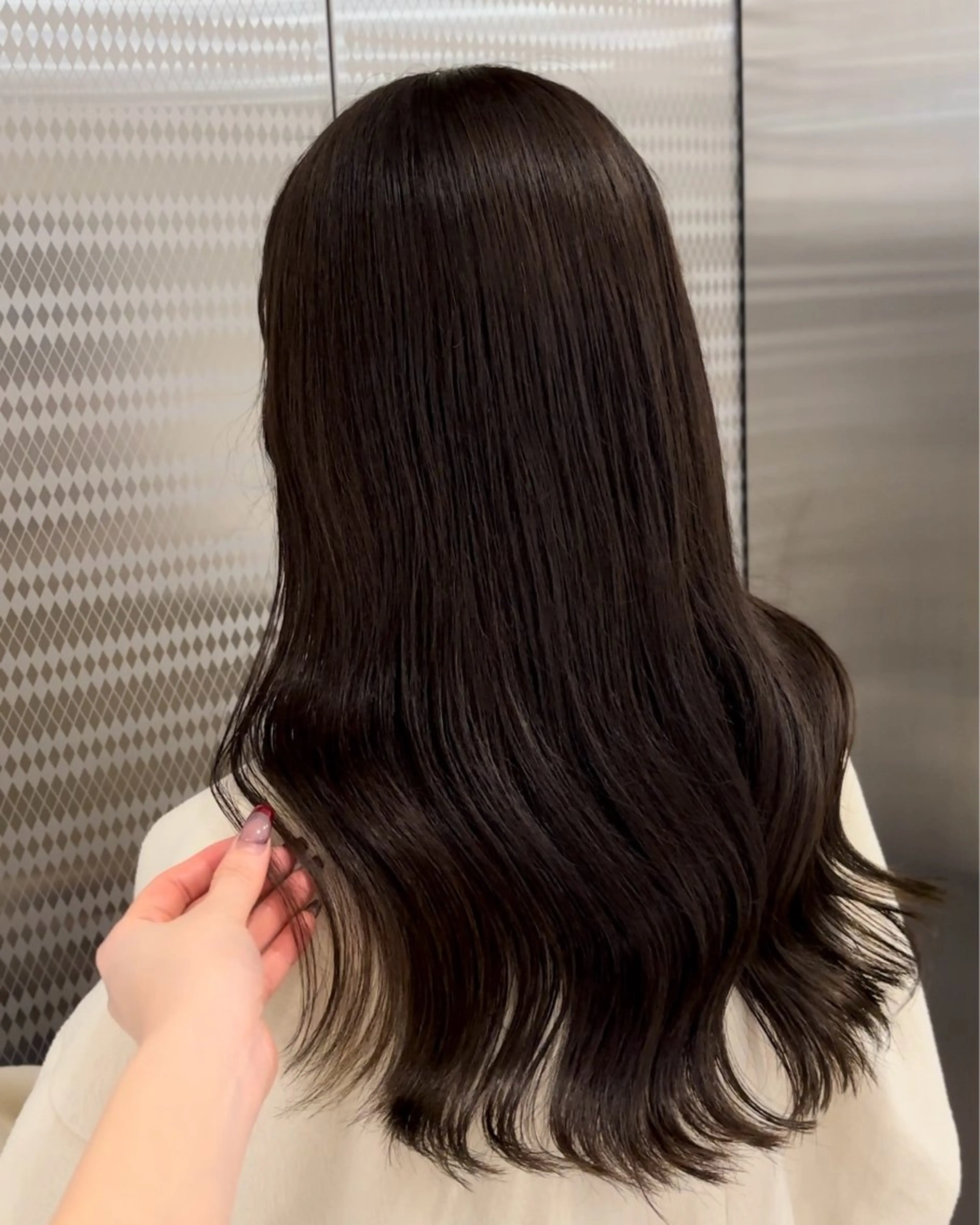 セミロング カラー ブリーチ 髪質改善 カット ヘアカラー トリートメント 名駅/sHiHo/透 明感カラー✨🎀/のヘアスタイル