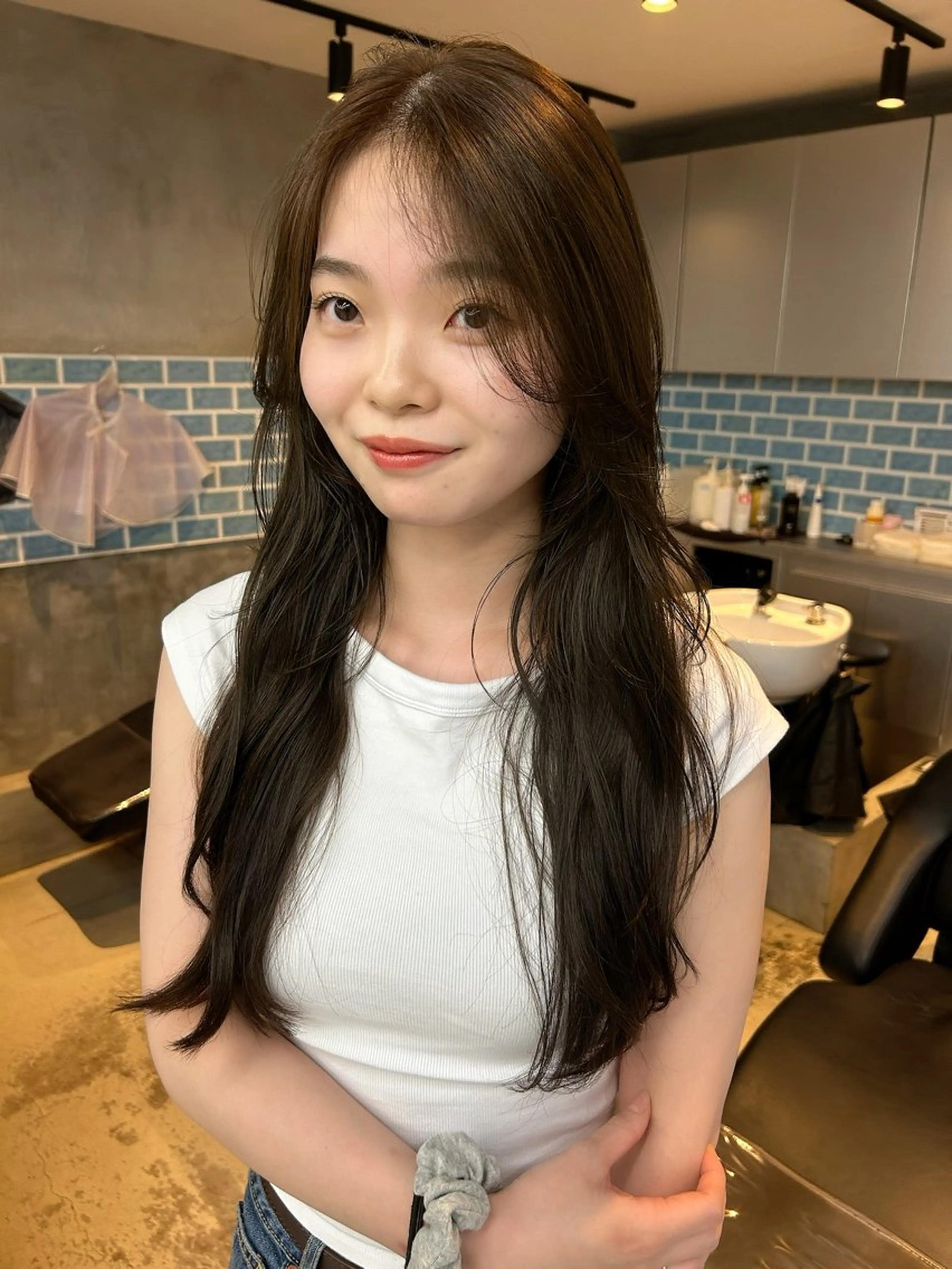 ミディアム カラー 艶感カラー💫 りょお🫧のヘアスタイル