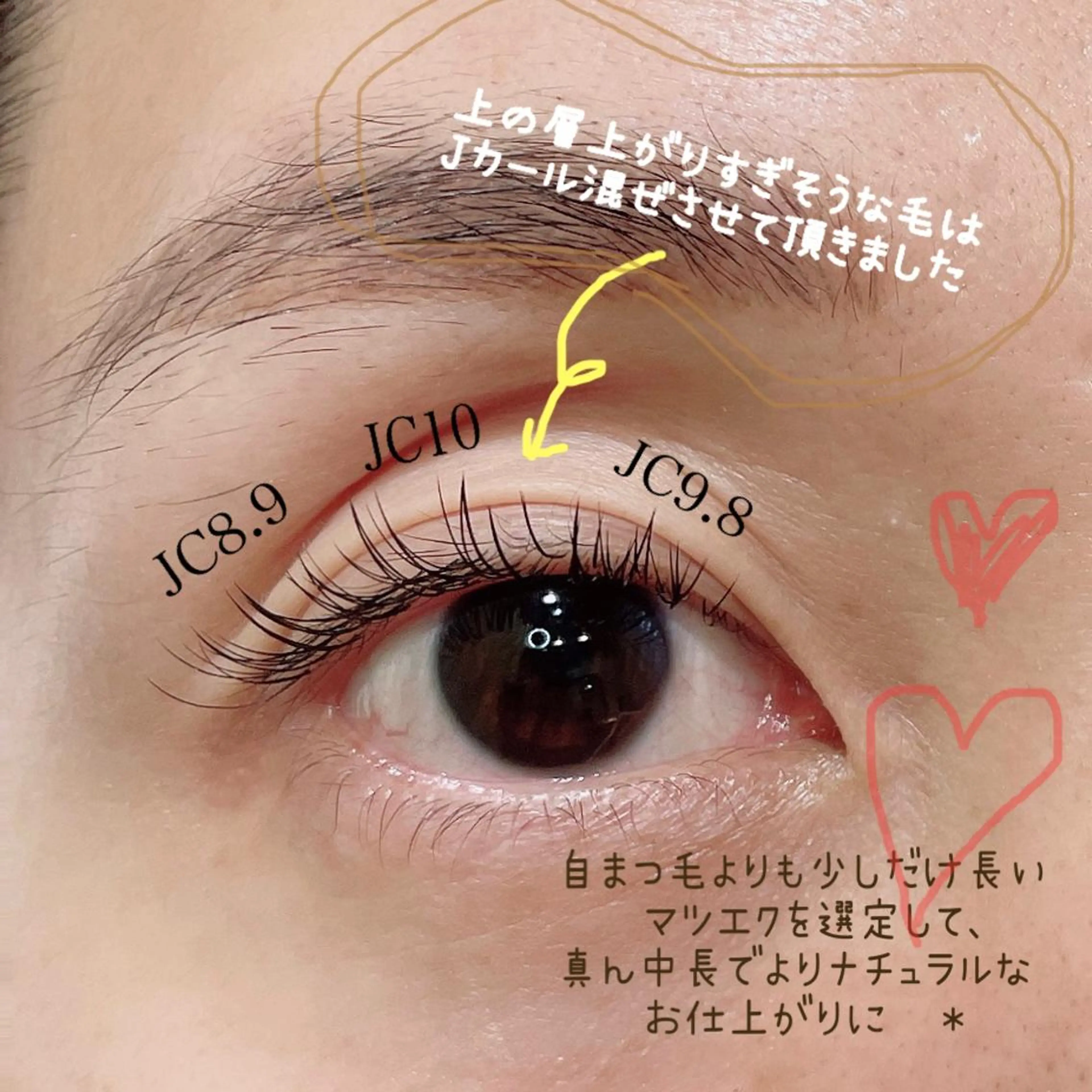 マツエク・マツパ Cカール フラットラッシュ ナチュラル マツエク SEALA 高石の眉毛・アイブロウイメージ