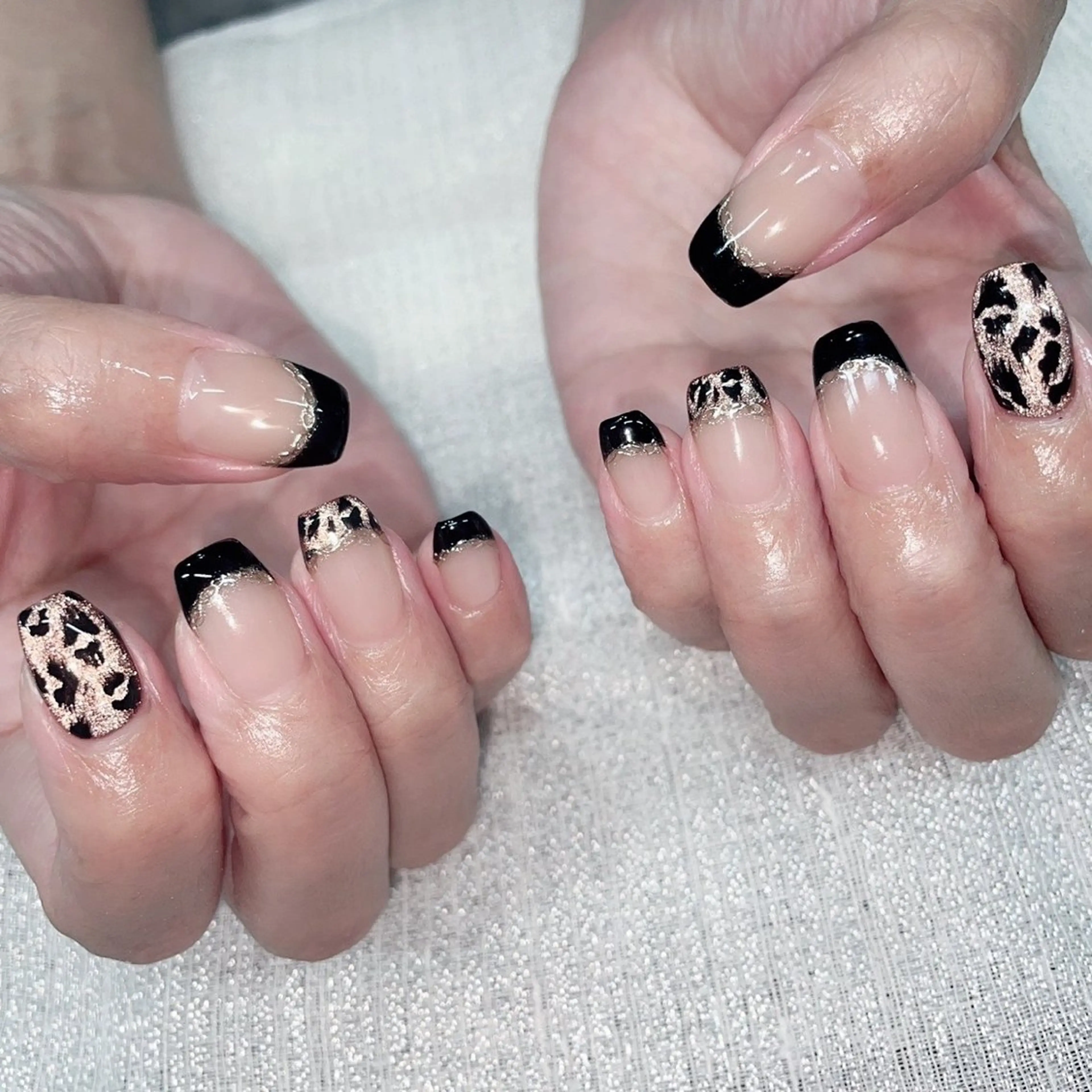 ネイル フレンチネイル マグネットネイル ニュアンスネイル 林 ✨syousyouのネイルデザイン