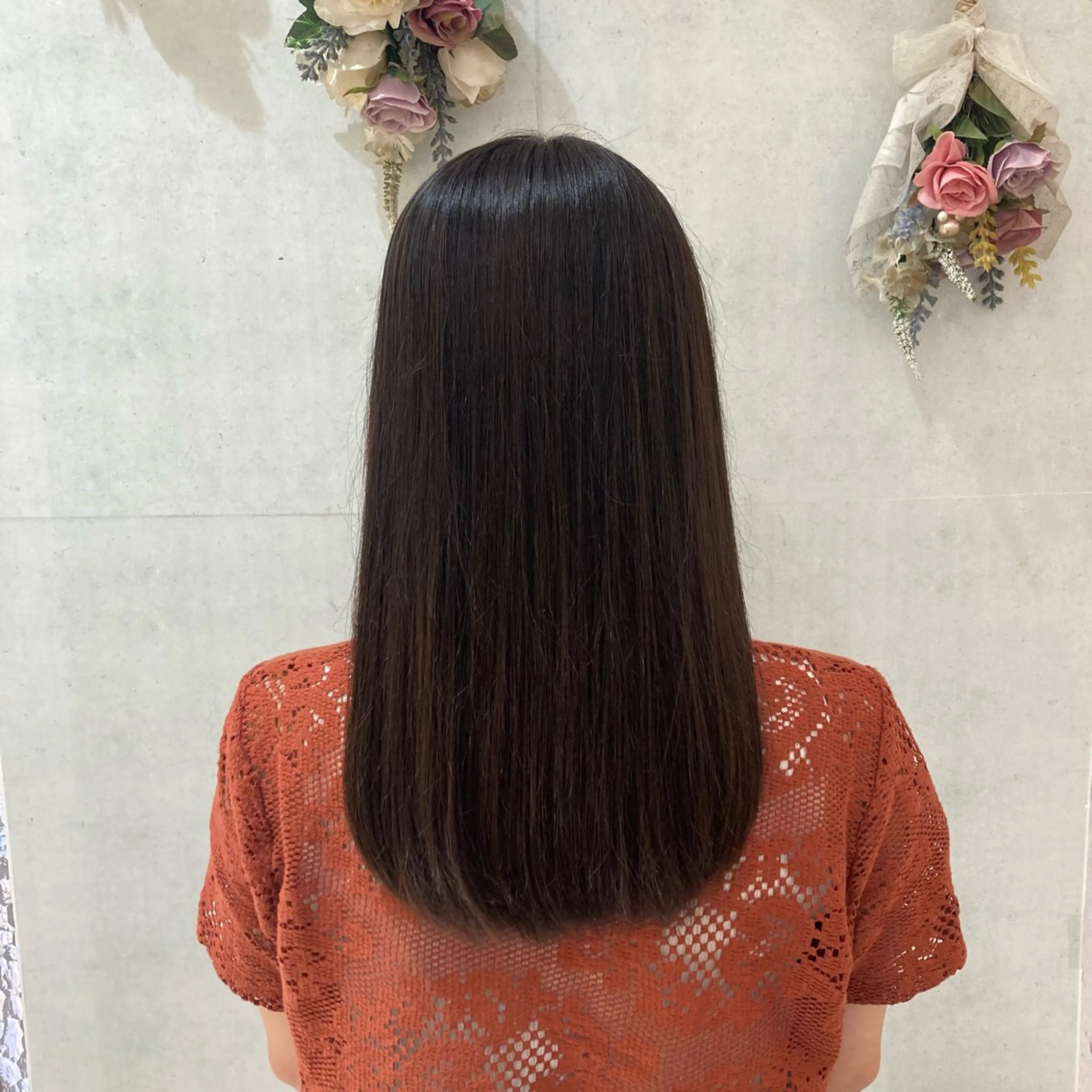 ミディアム 透明感ベージュ🎀 レイヤー/AOのヘアスタイル