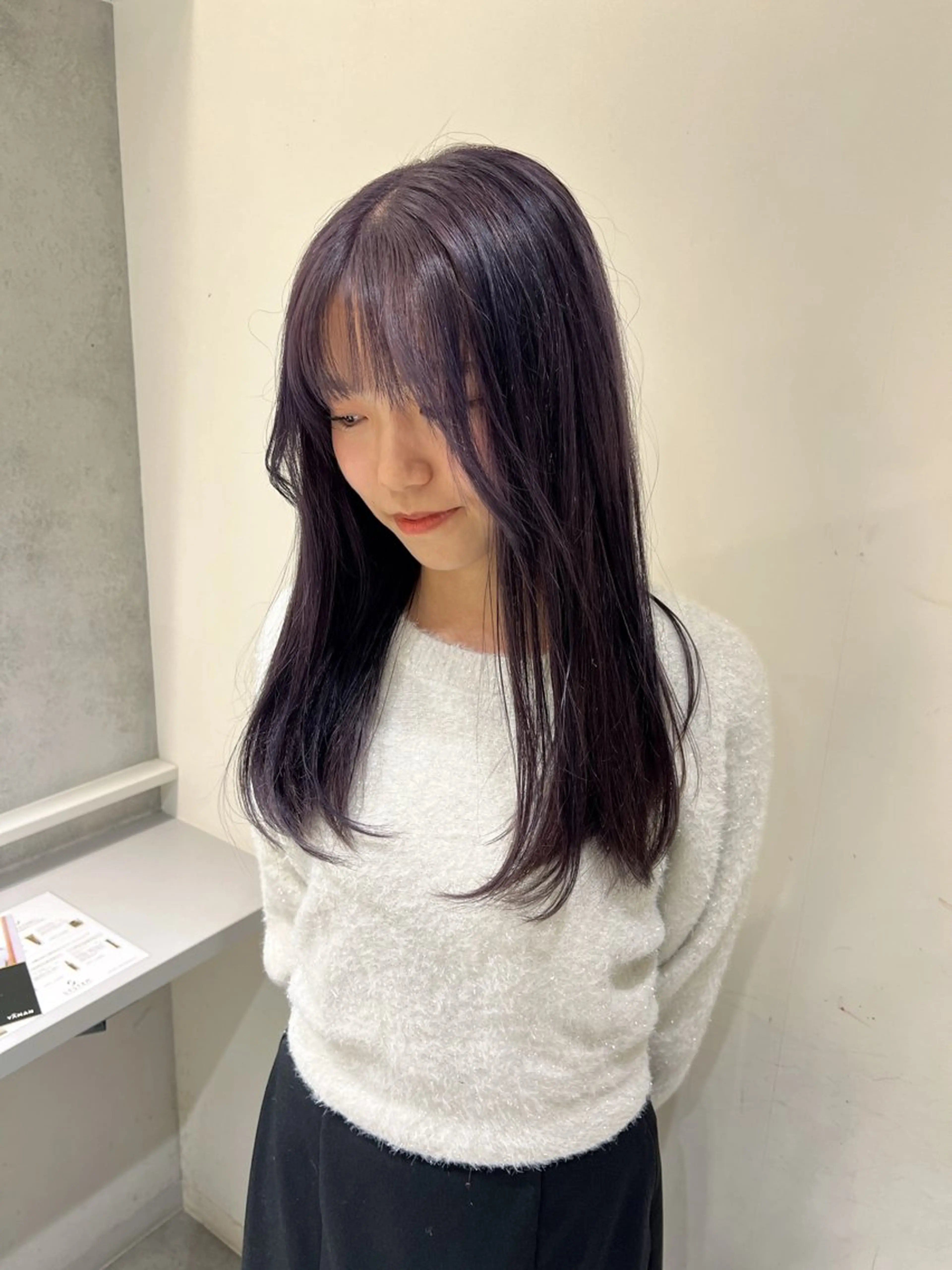 カラー ブリーチ ラベンダーカラー オレンジ ayaka🫧 梅田ダブルカラーのヘアスタイル