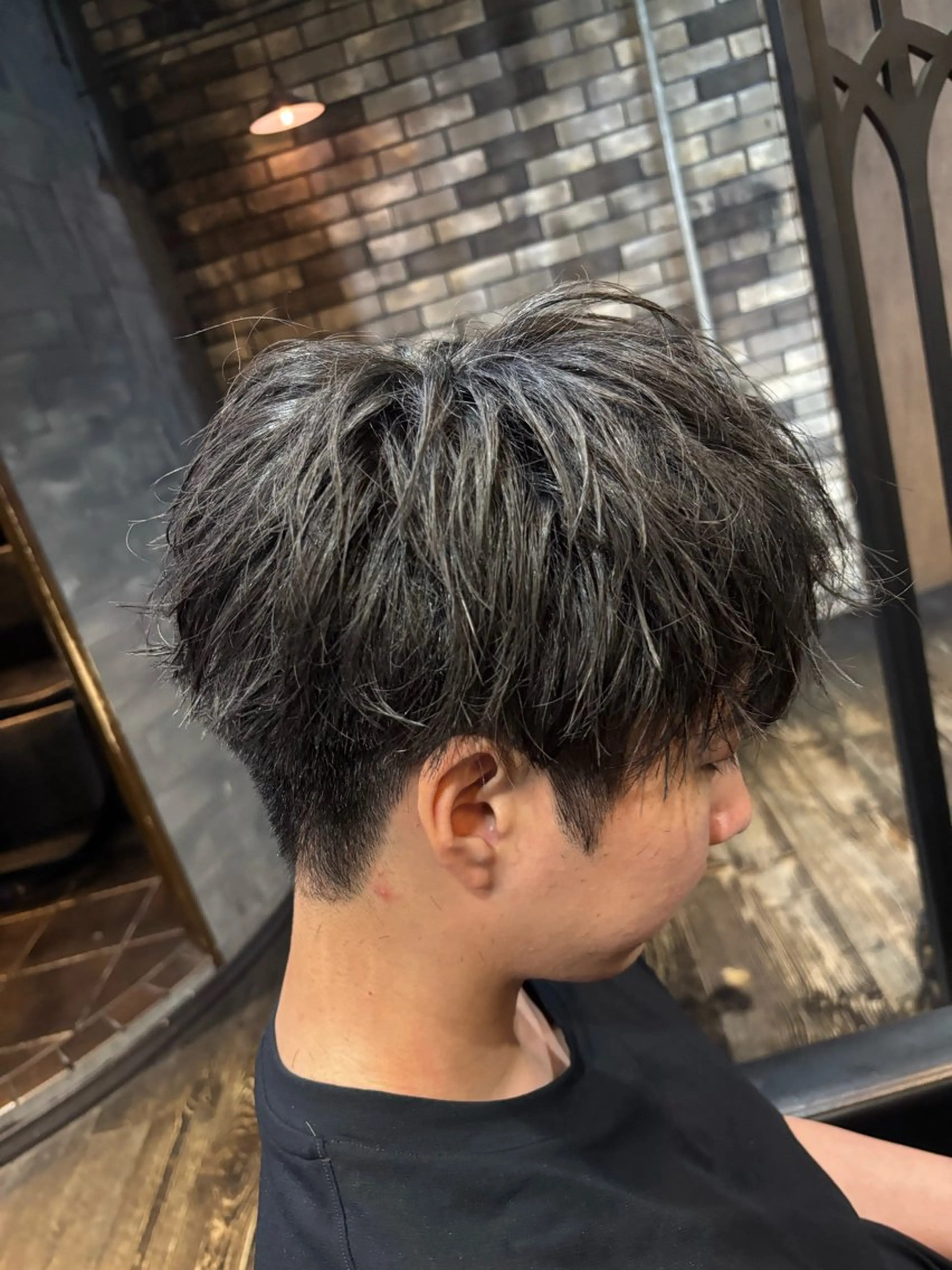 メンズ マッシュ メンズパーマ 刈り上げ カット M.Fe's はるな 🖤メンズカット募集のヘアスタイル