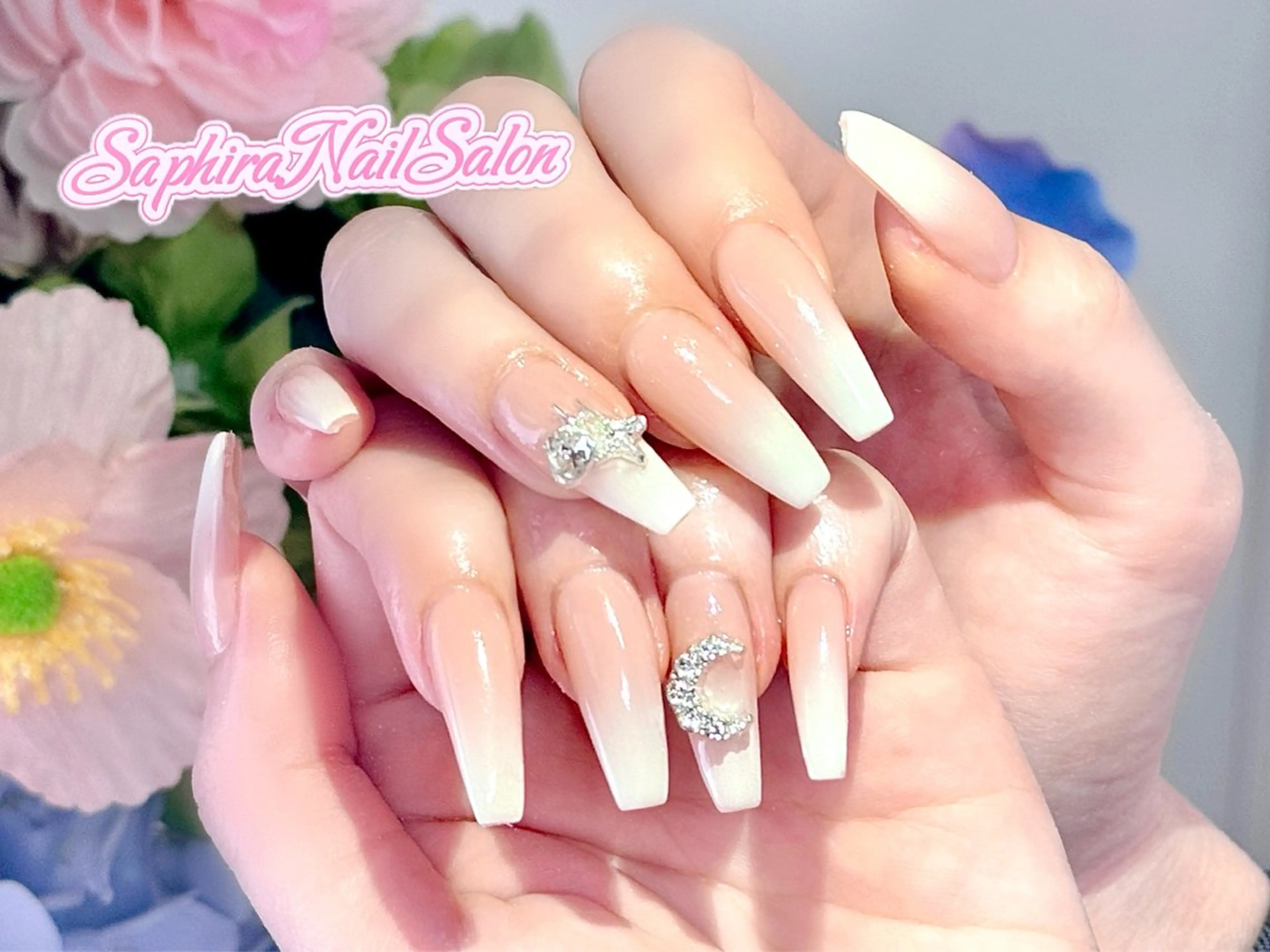 カラー ハンドネイル Saphiraネイル サロン錦糸町のネイルデザイン