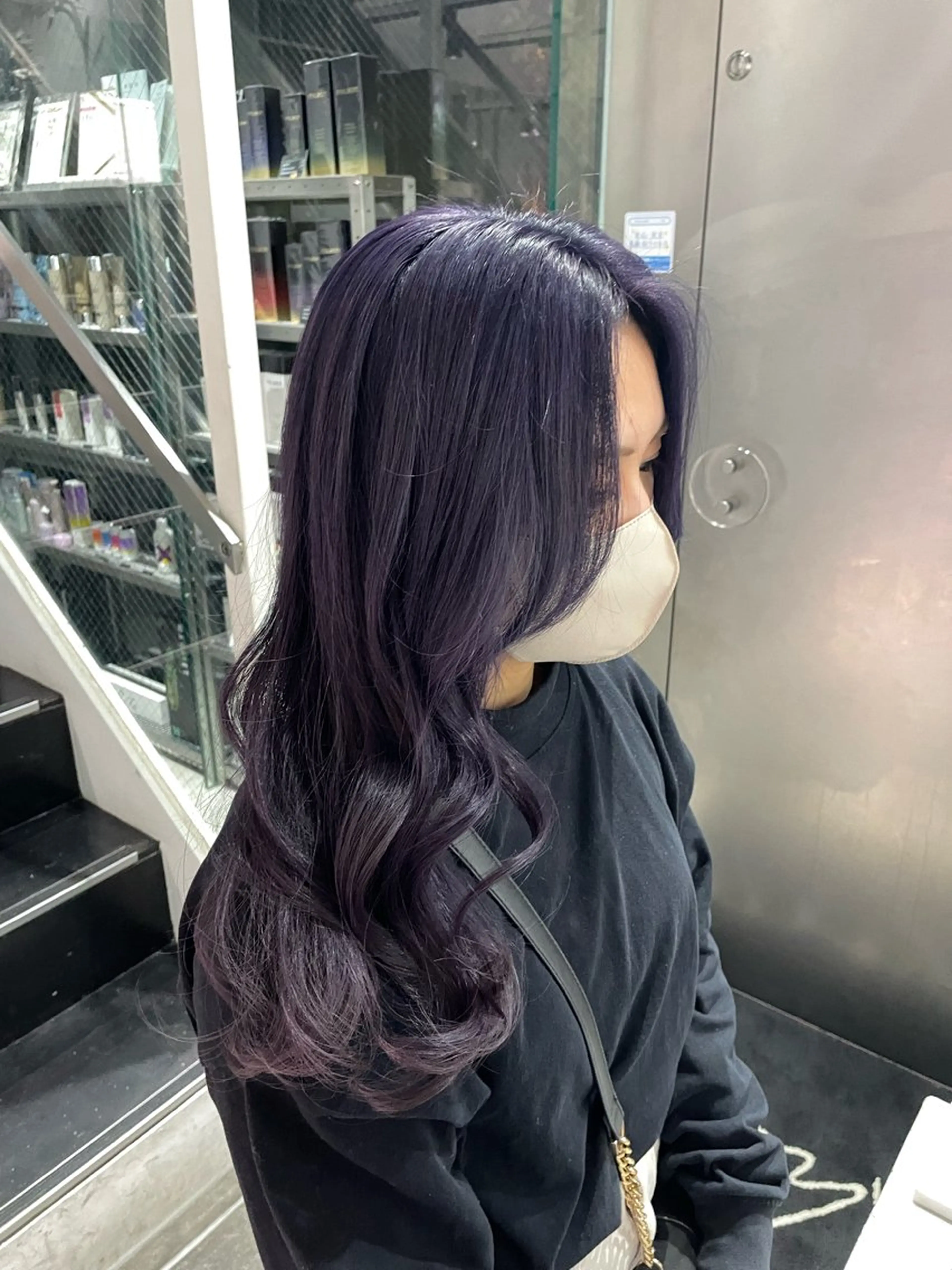 ロング カラー ブリーチ mao/天神ブリーチ ハイトーンカラーのヘアスタイル