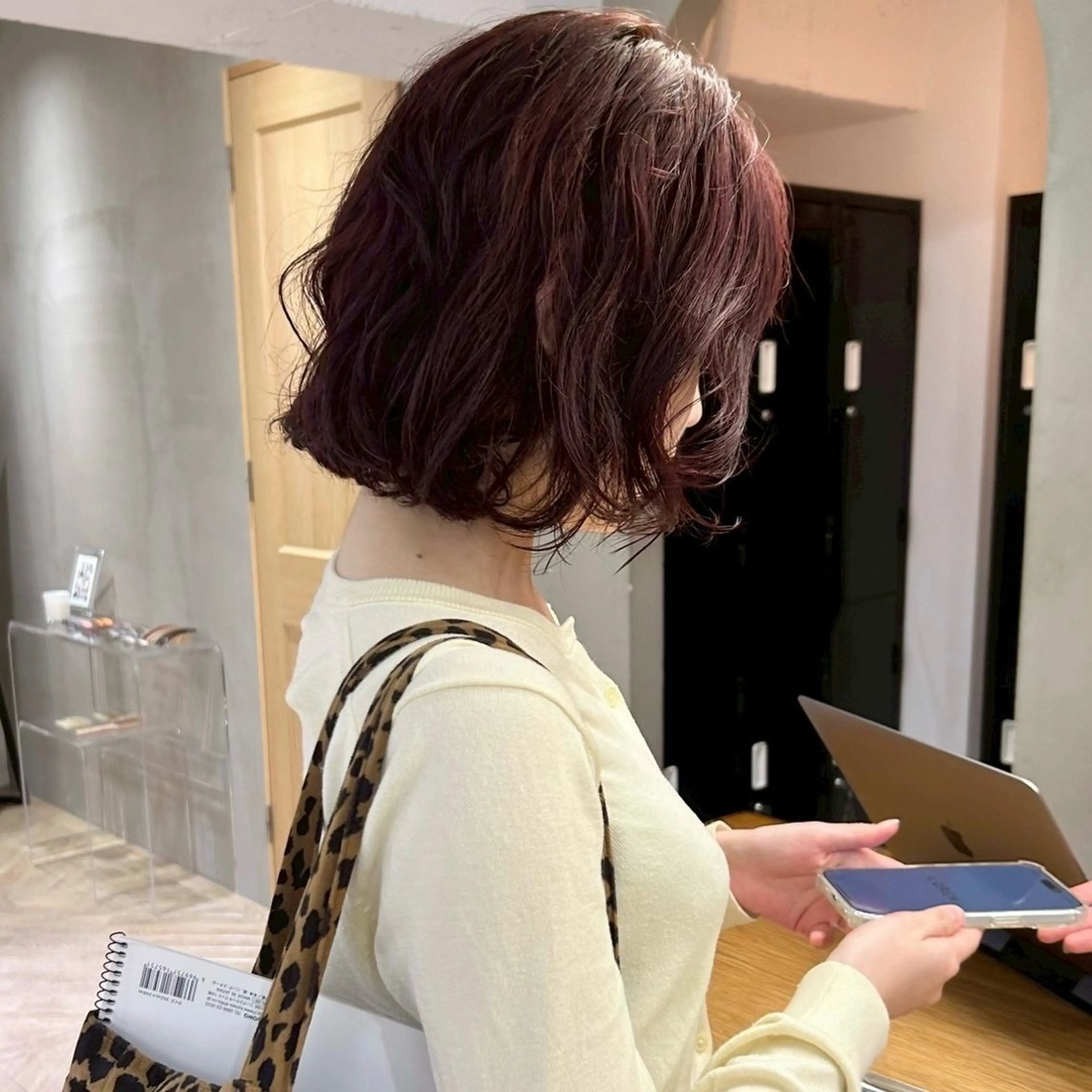 ミディアム カラー レイヤーカット/暖色 カラー/mao🎀のヘアスタイル